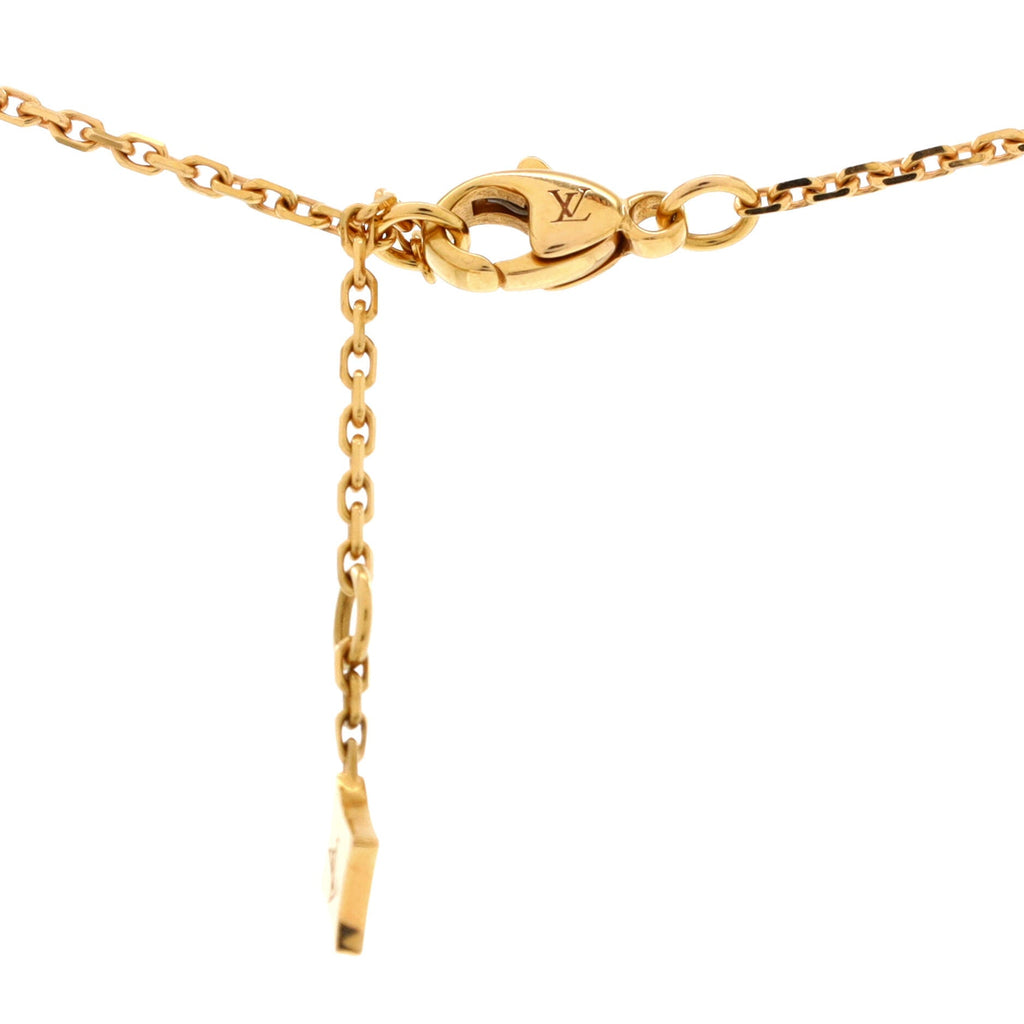 Louis Vuitton Star Blossom Double Pendant Necklace 18K Rose Gold and Diamonds