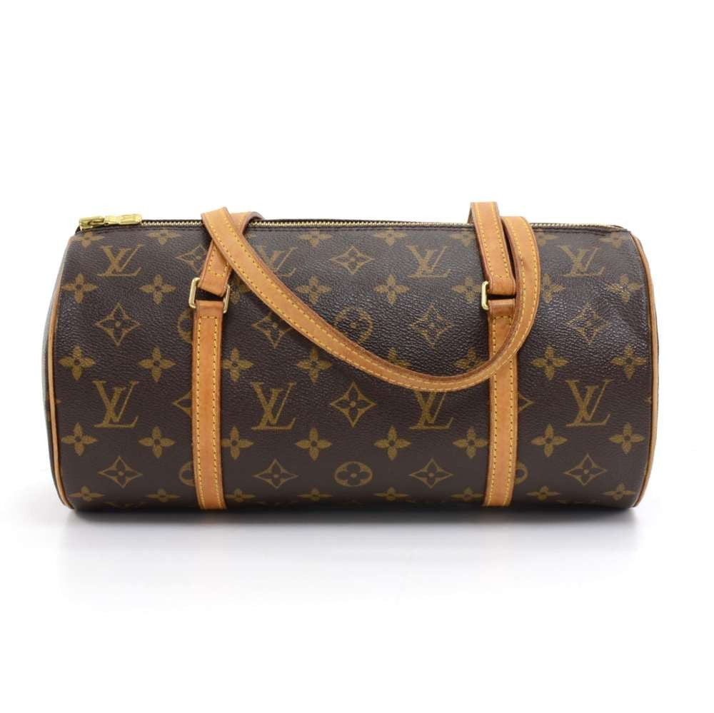 Louis Vuitto Papillon 30 Monogram Canvas Handbag with Pouch