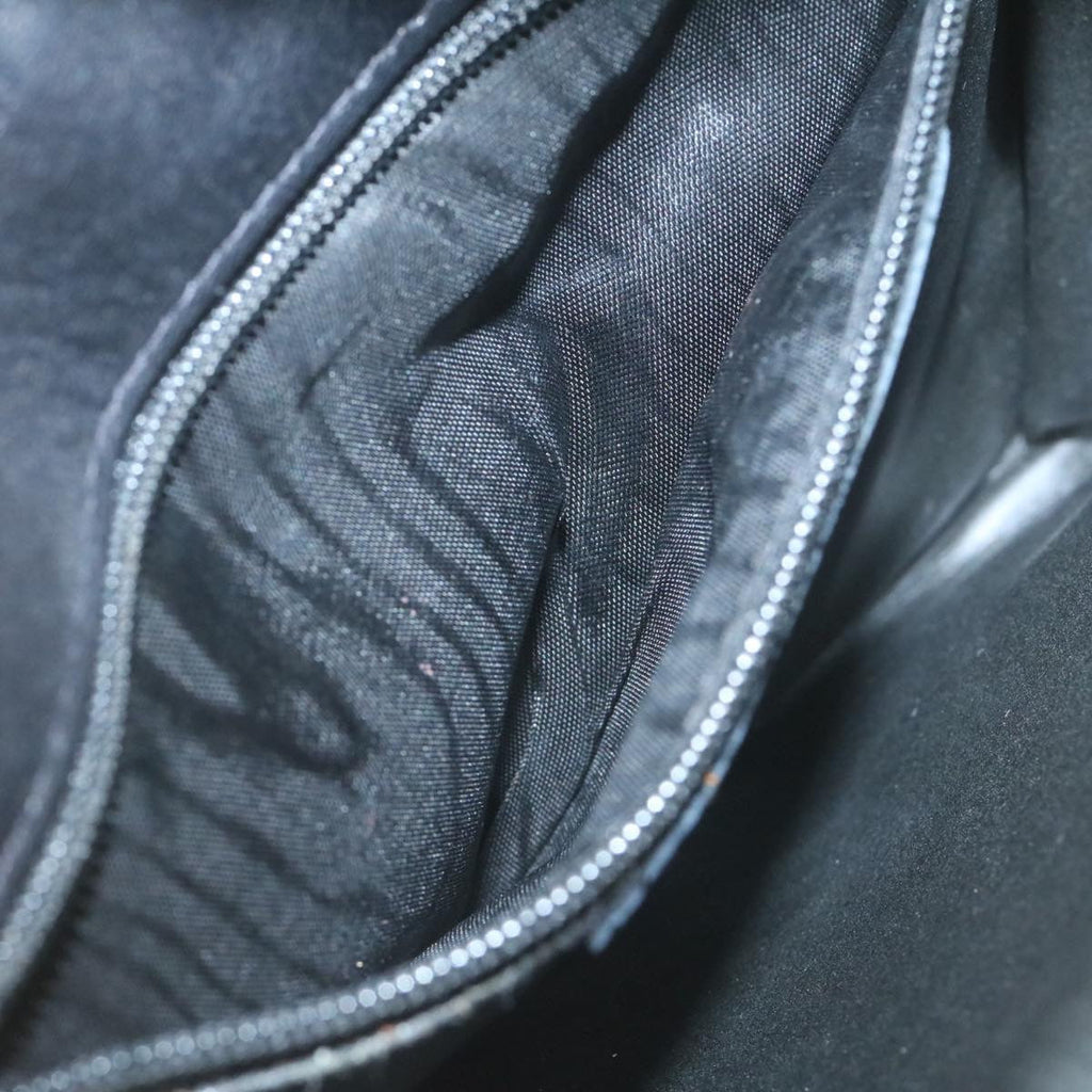 FENDI Wool Hand Bag Black 29346