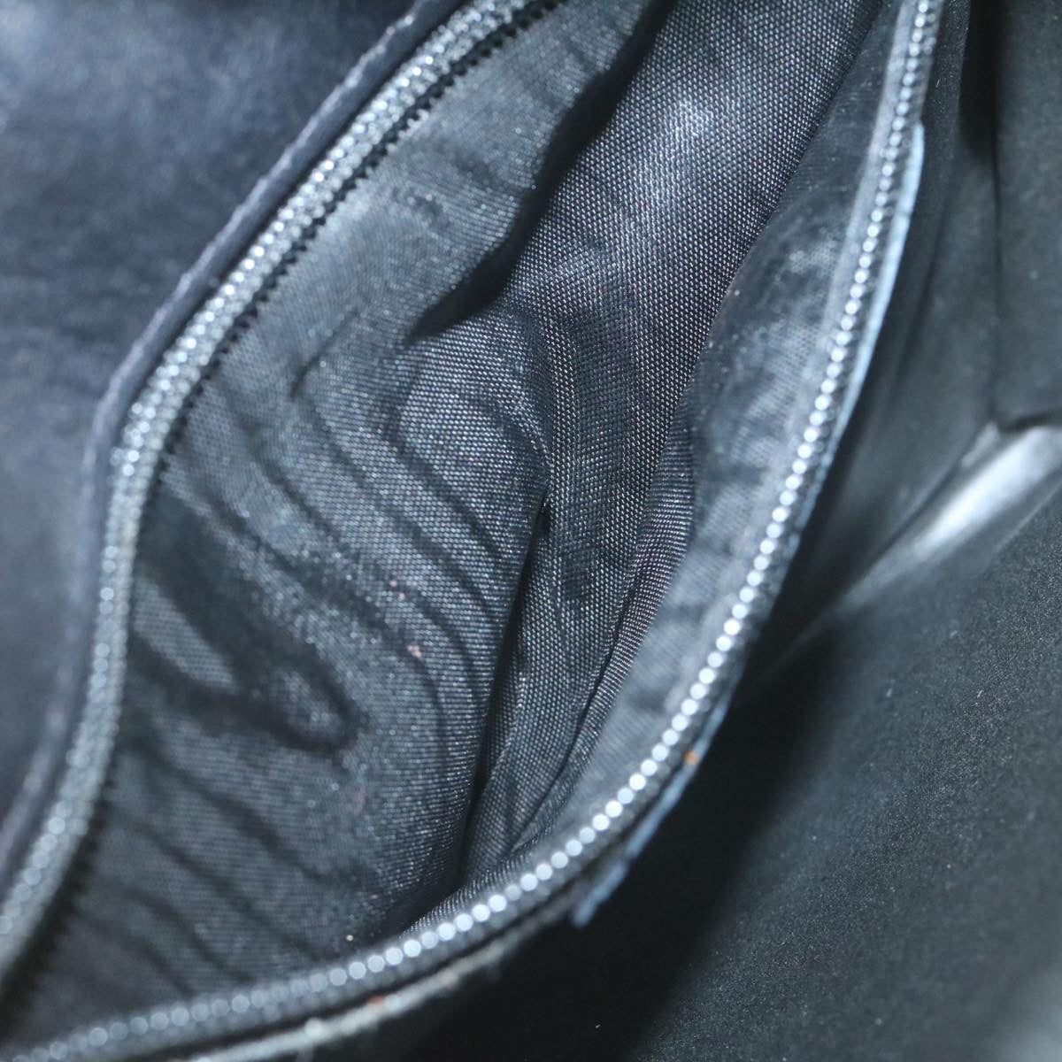 FENDI Wool Hand Bag Black 29346