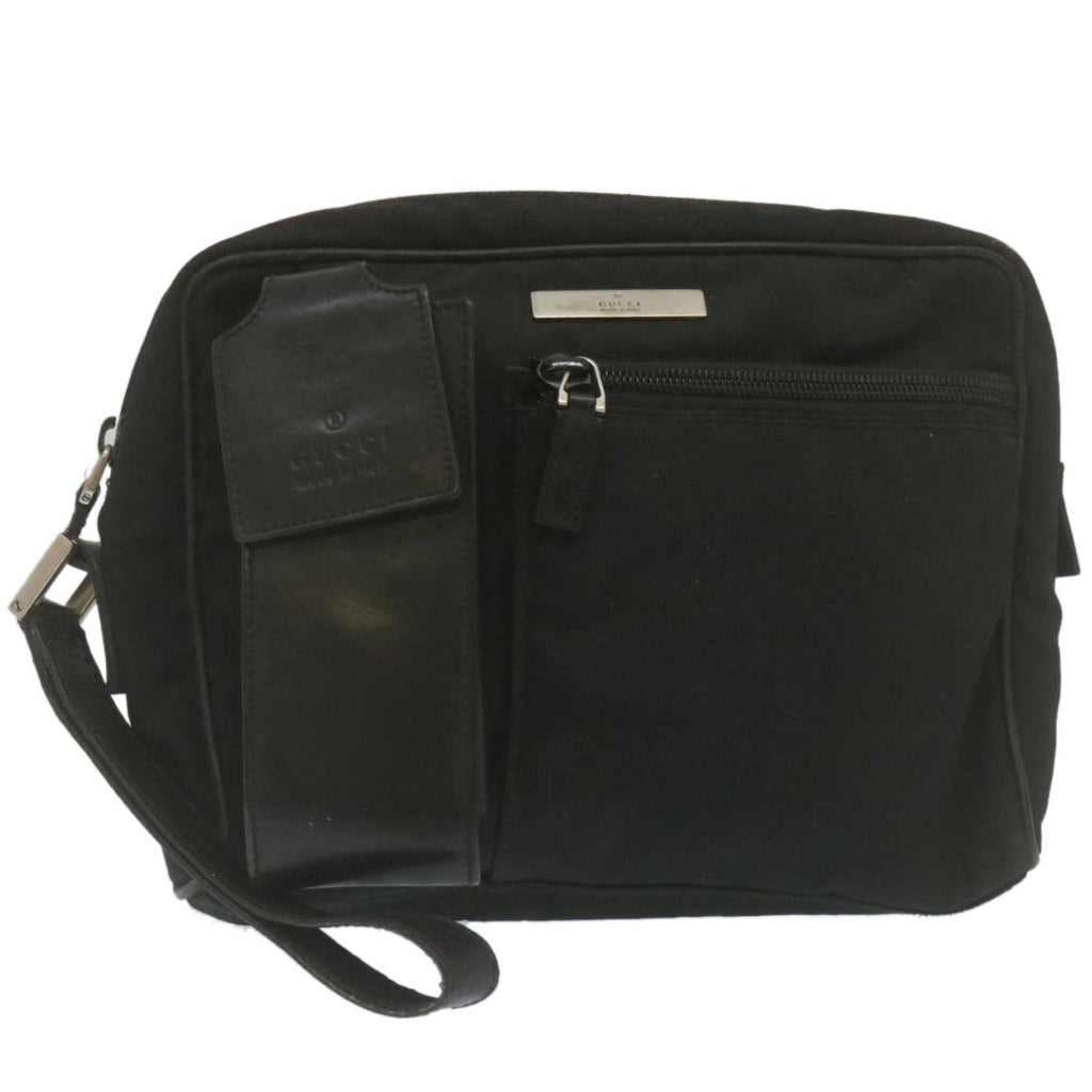 GUCCI Clutch Bag Nylon Black 29358
