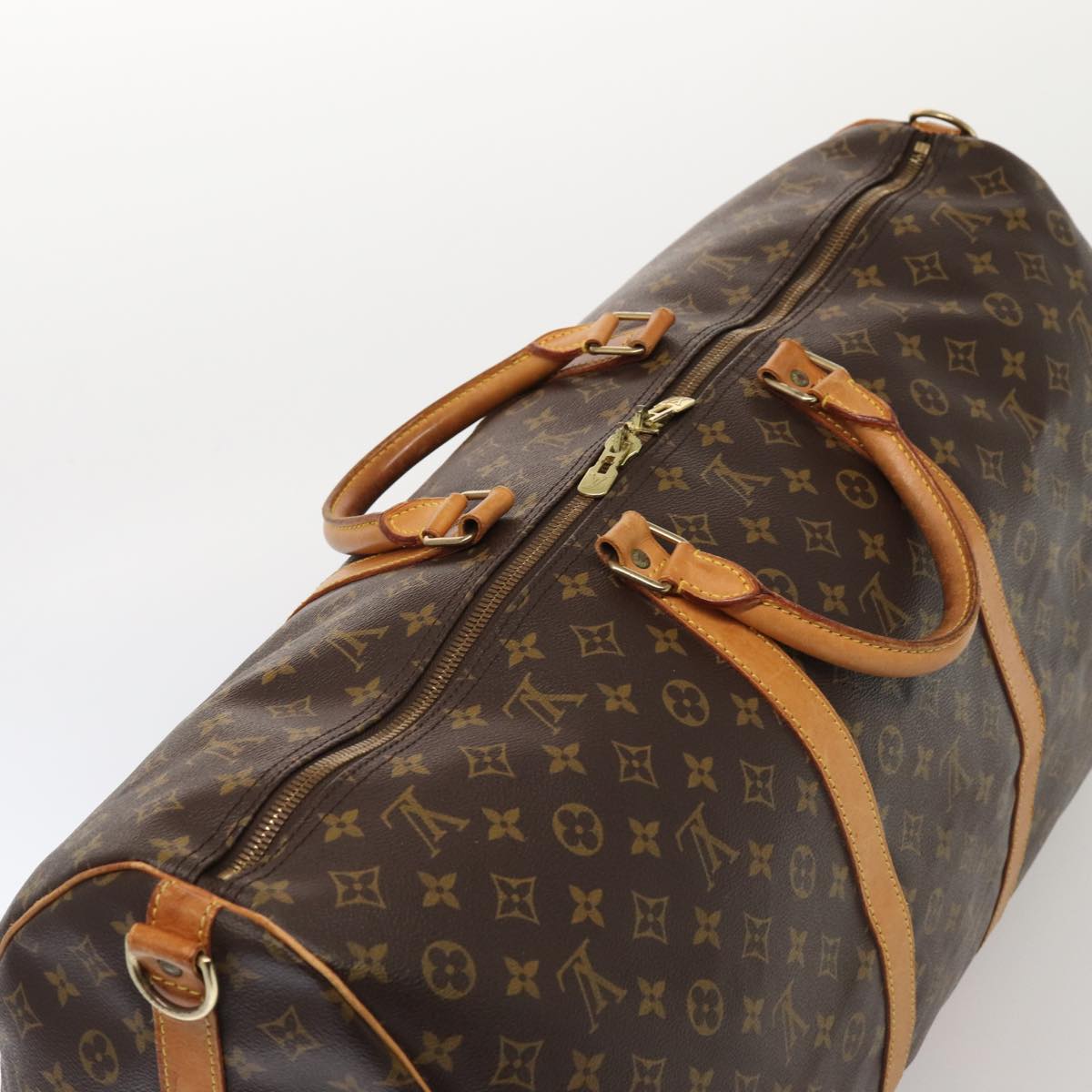 Louis Vuitton Keepall Bandoulière 60  Canvas Travel Bag