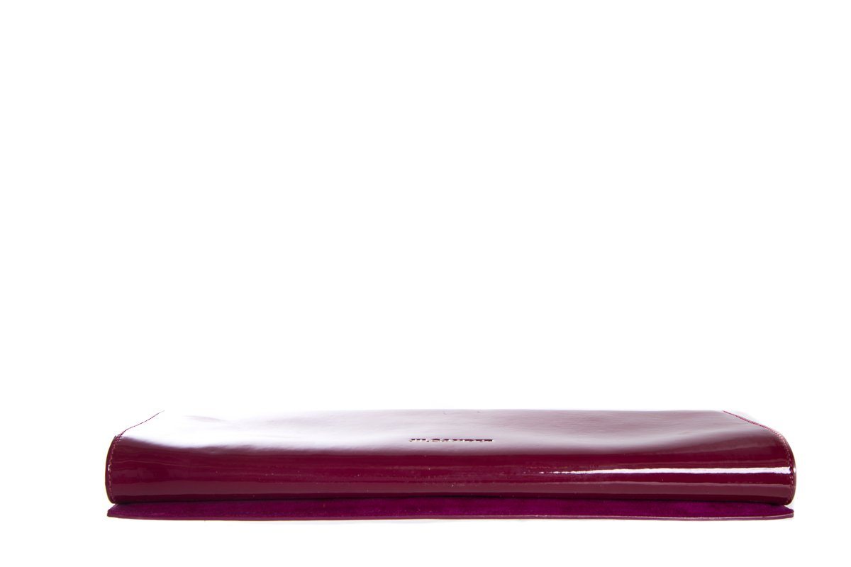 Jil Sander Magenta Patent Leather Clutch