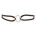 Louis Vuitton Empreinte Bracelet Silk Cord with 18K White Gold