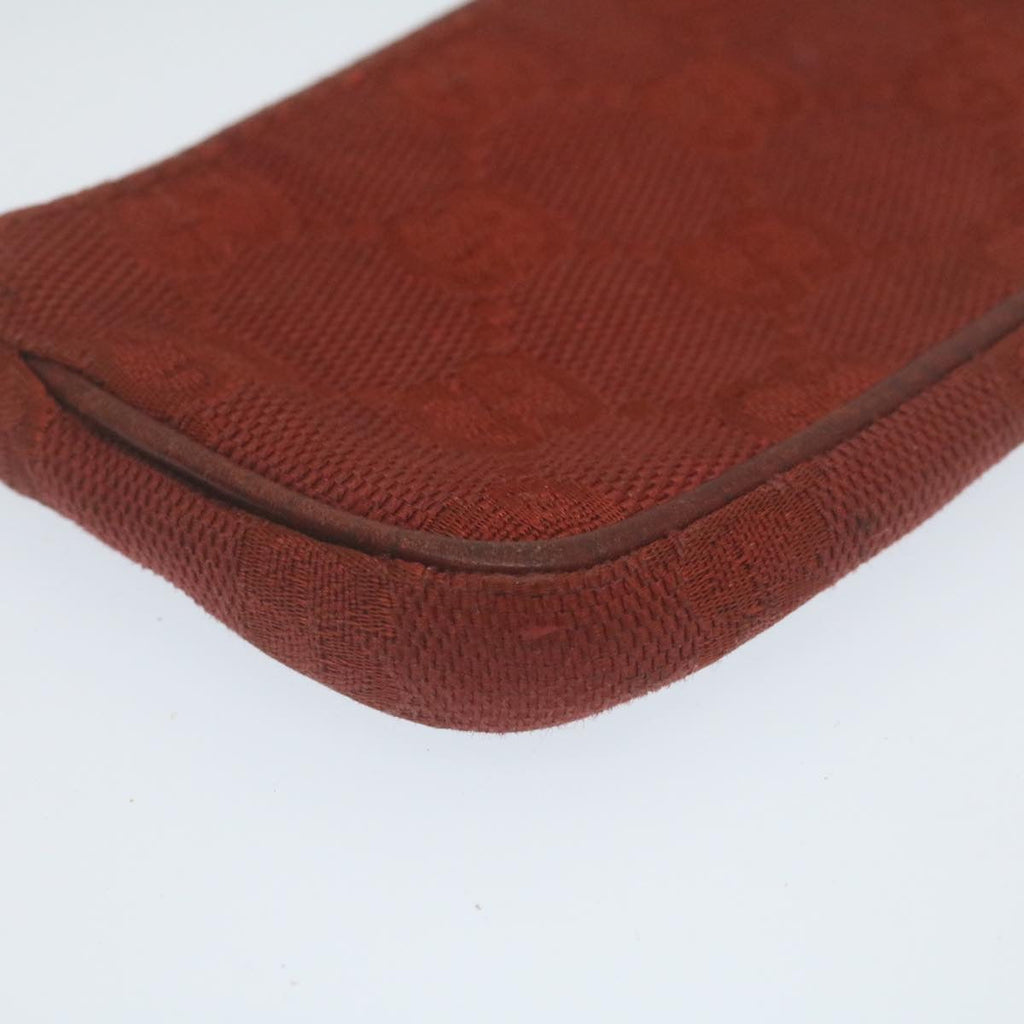 GUCCI GG Canvas Coin Purse Red 29473
