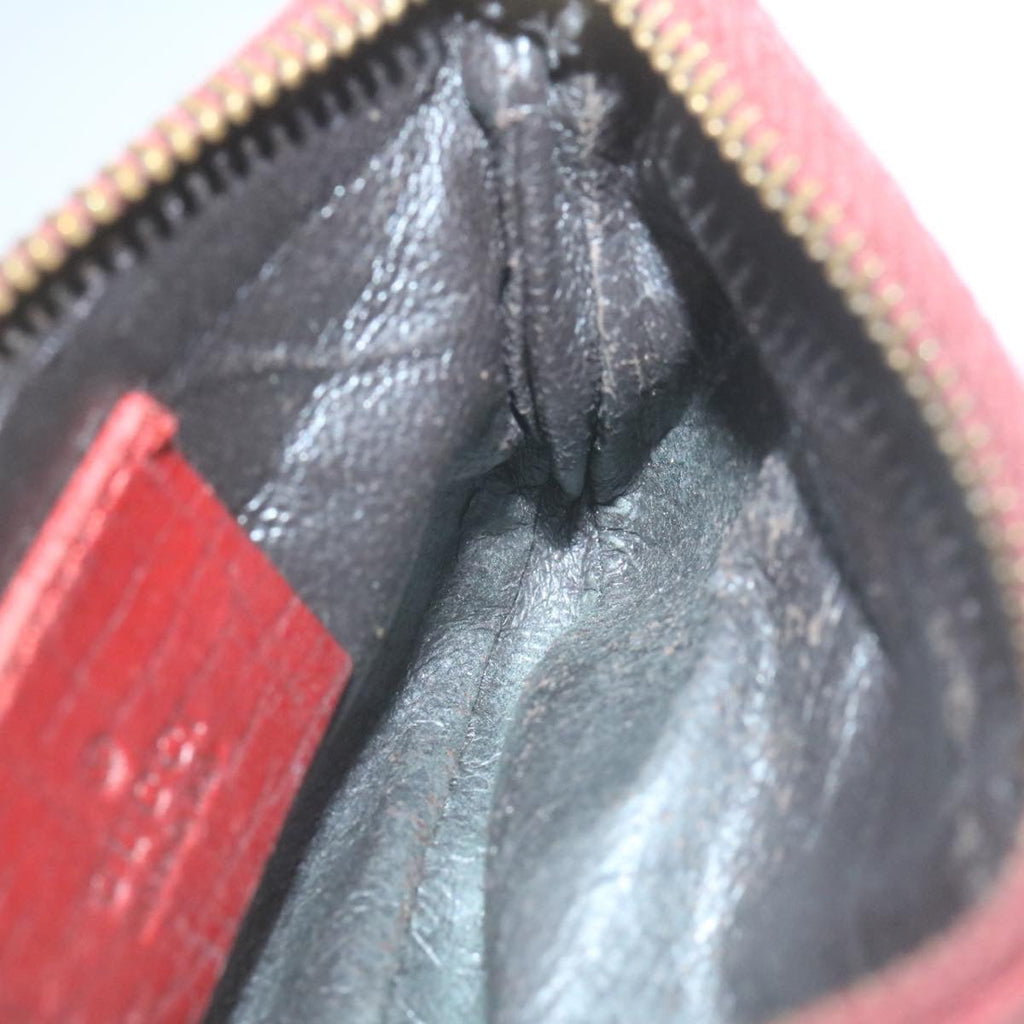 GUCCI GG Canvas Coin Purse Red 29473