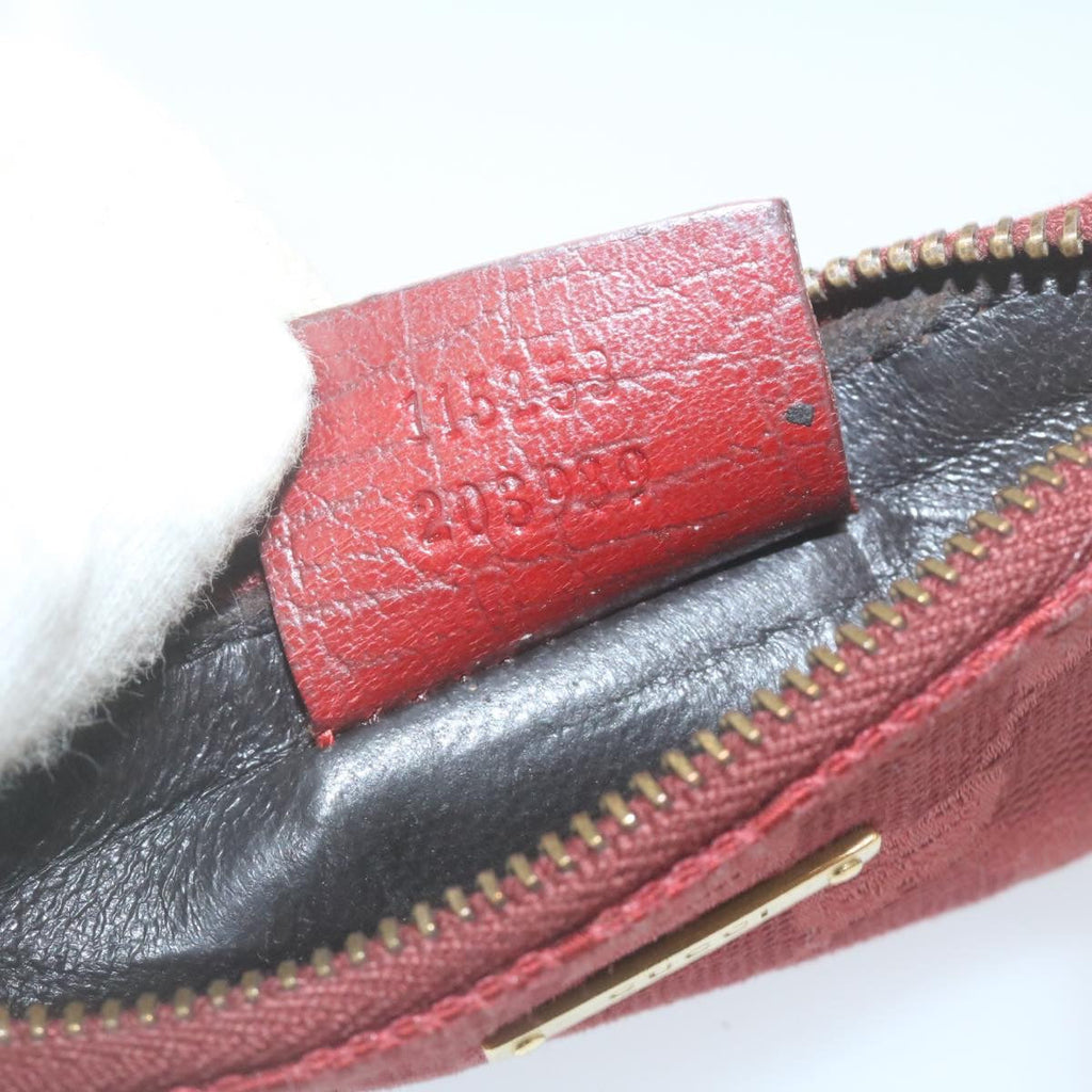 GUCCI GG Canvas Coin Purse Red 29473