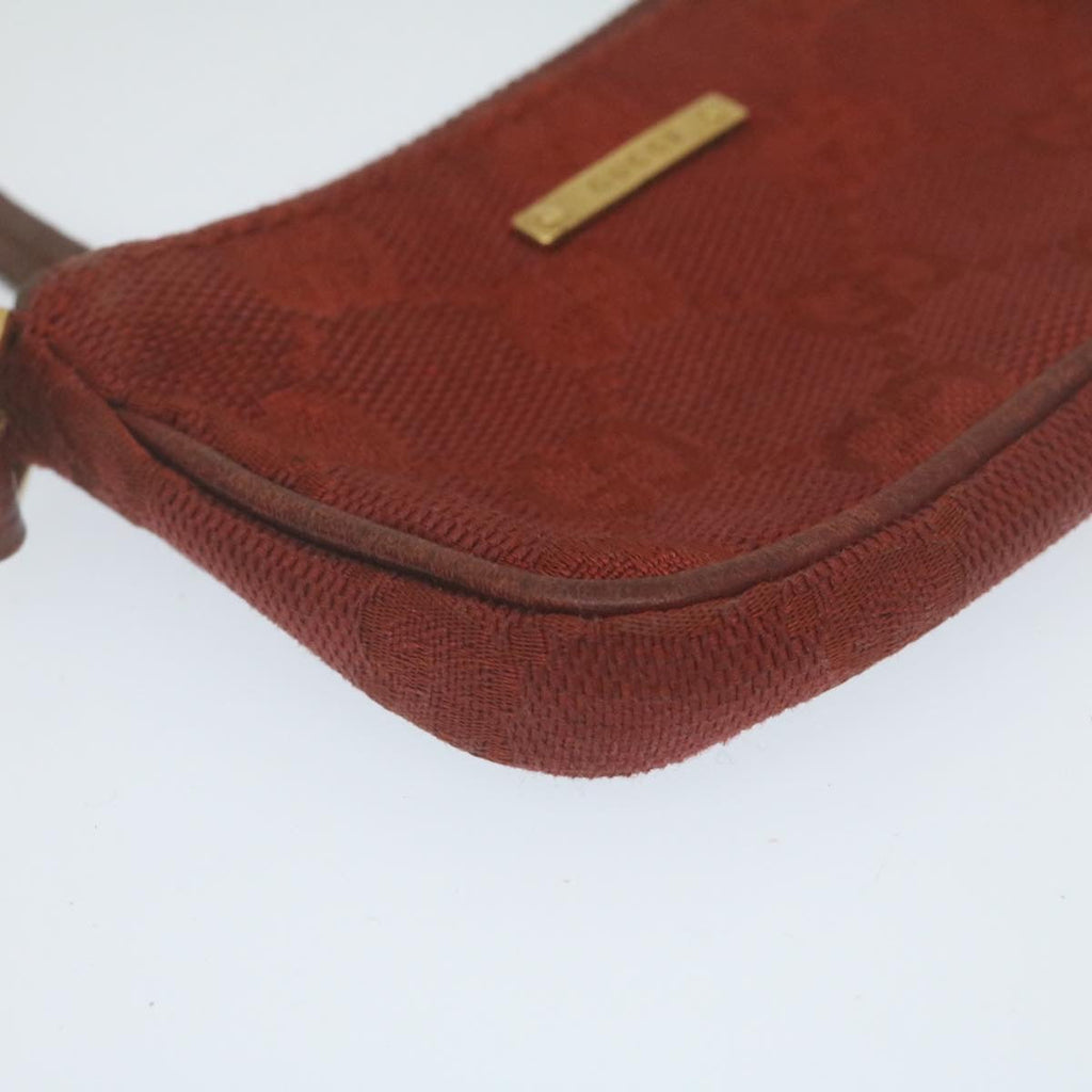 GUCCI GG Canvas Coin Purse Red 29473
