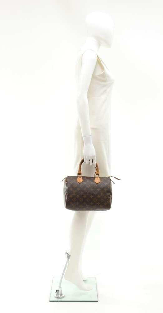 Louis Vuitto Speedy 25 Monogram Canvas City Handbag
