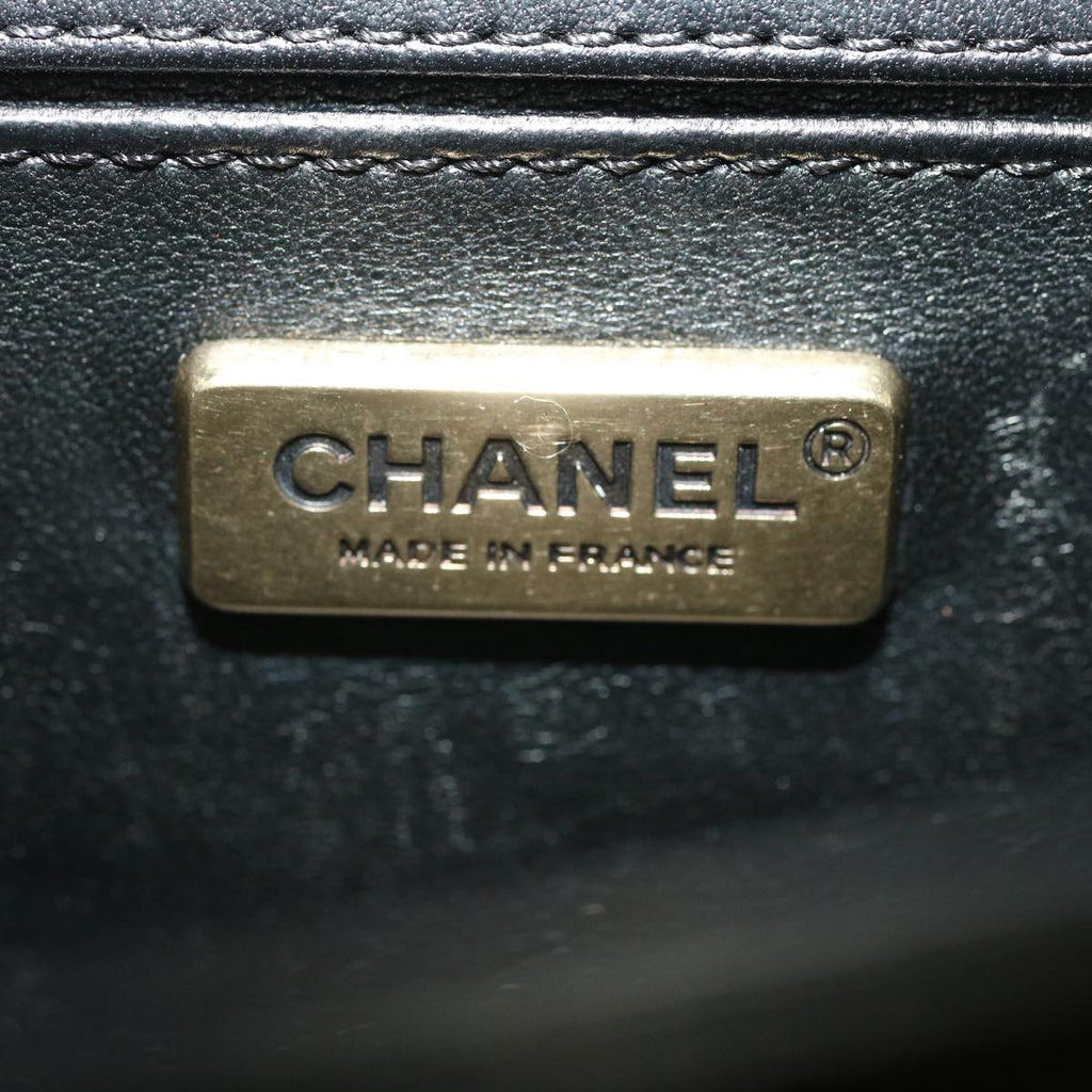 CHANEL Boy Chanel Chain Shoulder Bag Tile Black Multicolor CC 29551A
