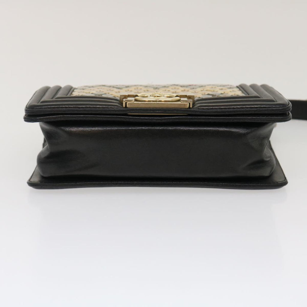 CHANEL Boy Chanel Chain Shoulder Bag Tile Black Multicolor CC 29551A