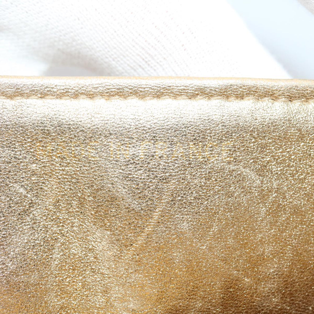 CHANEL Matelasse Shoulder Bag Lamb Skin Gold CC 29567A