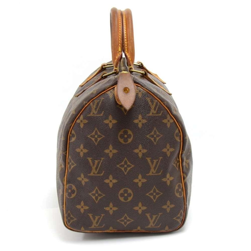 Louis Vuitto Speedy 30 Monogram Canvas City Handbag