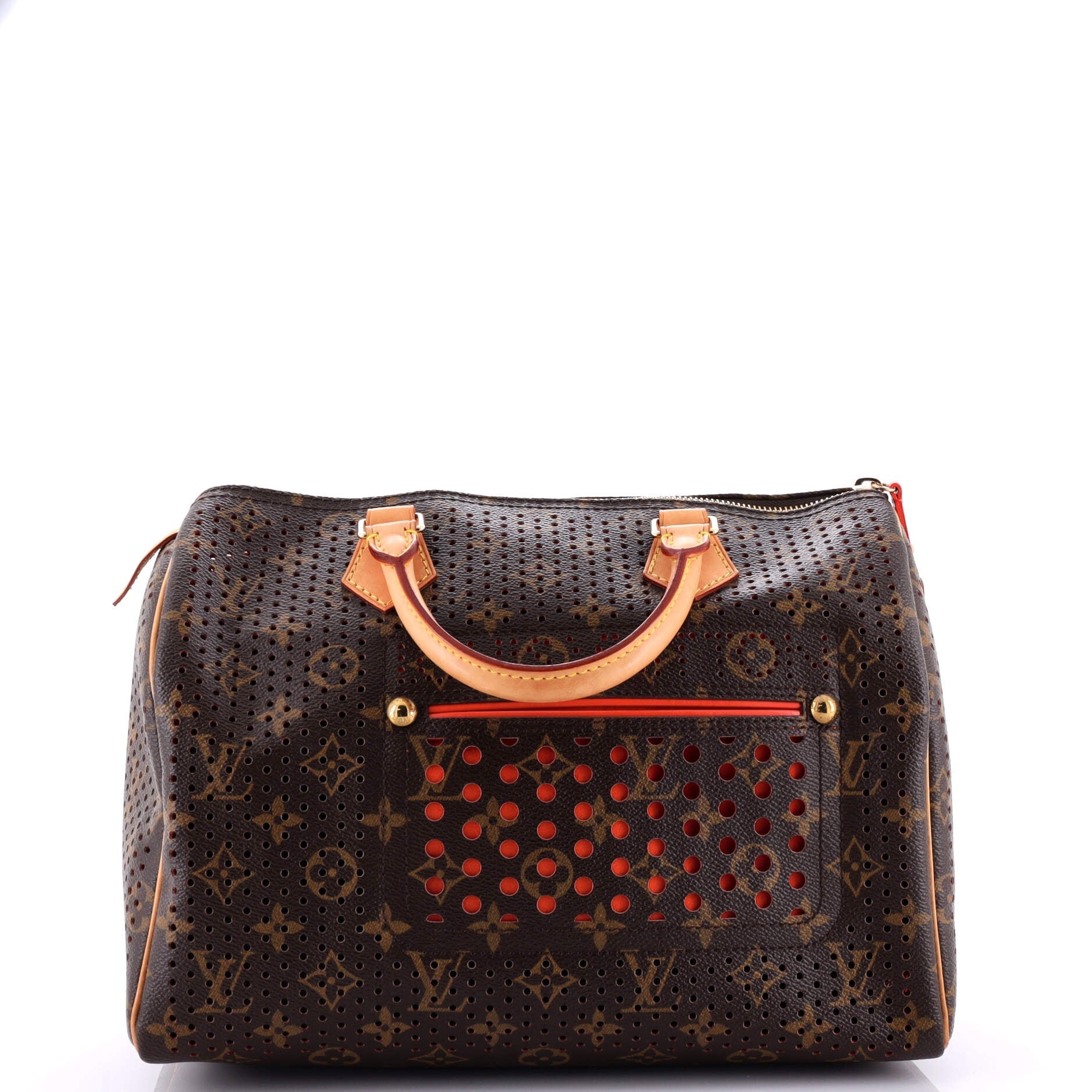 Louis Vuitton Speedy Handbag Perforated Monogram Canvas 30