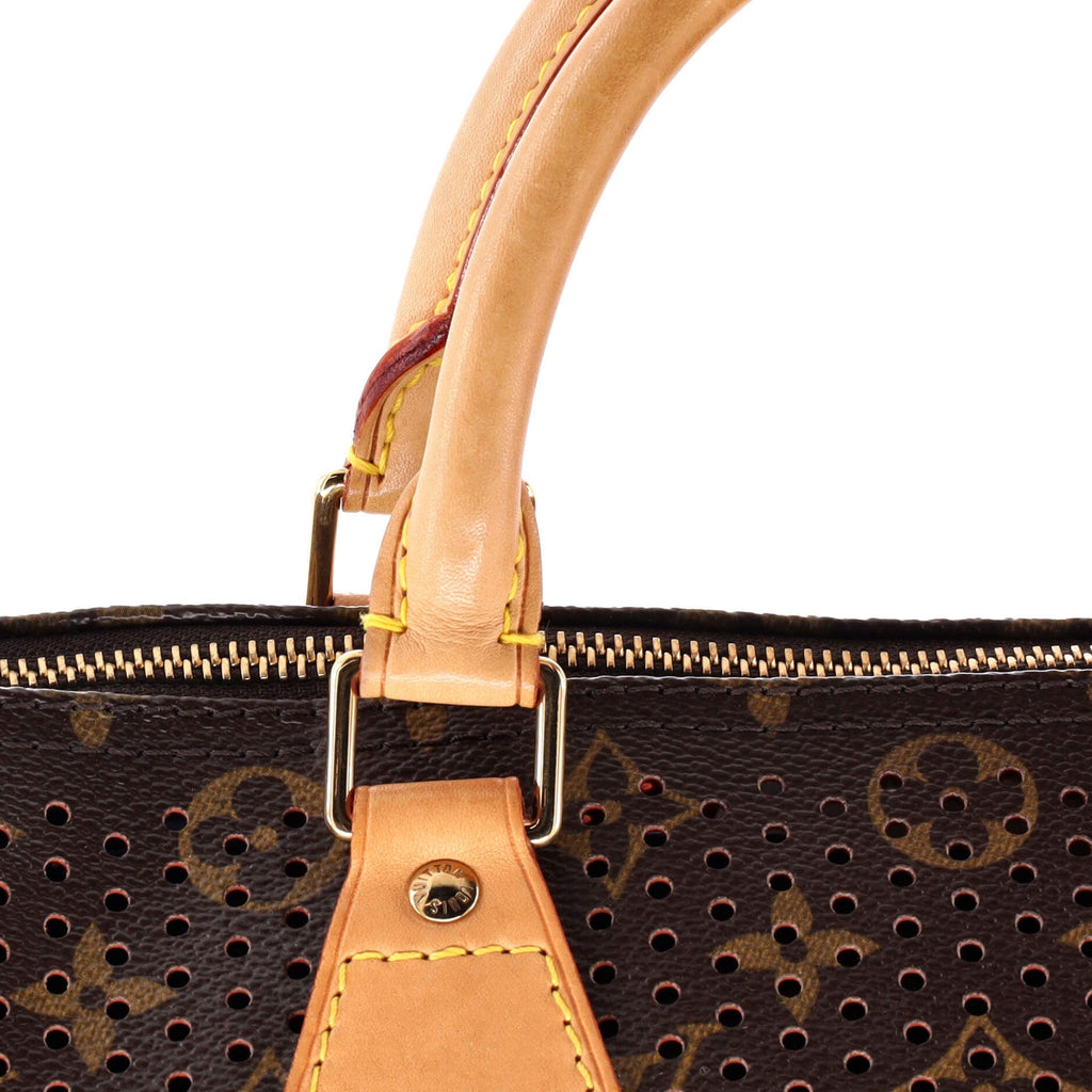 Louis Vuitton Speedy Handbag Perforated Monogram Canvas 30