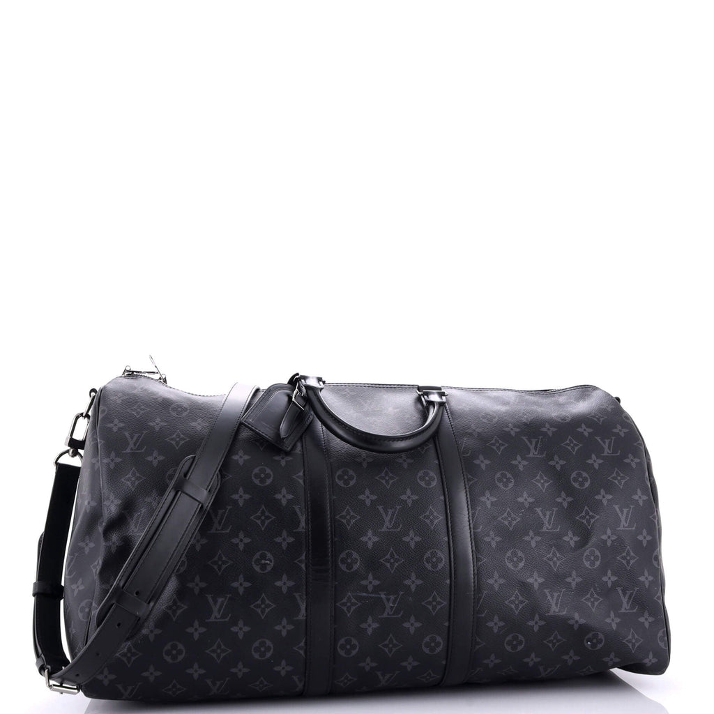 Louis Vuitton Keepall Bandouliere Bag Monogram Eclipse Canvas 55