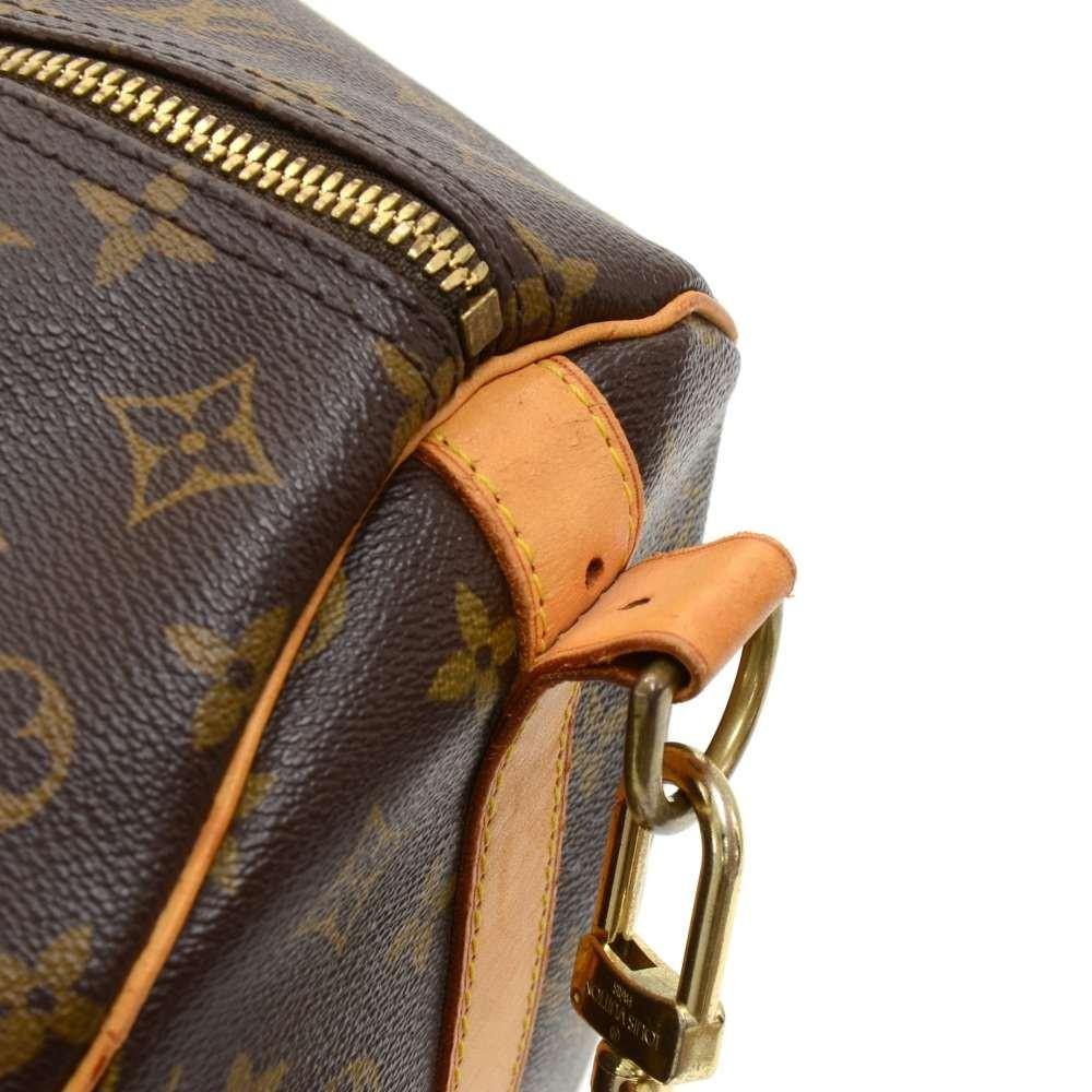 Louis Vuitto Keepall 60 Bandouliere Monogram Canvas Travel Bag with Strap
