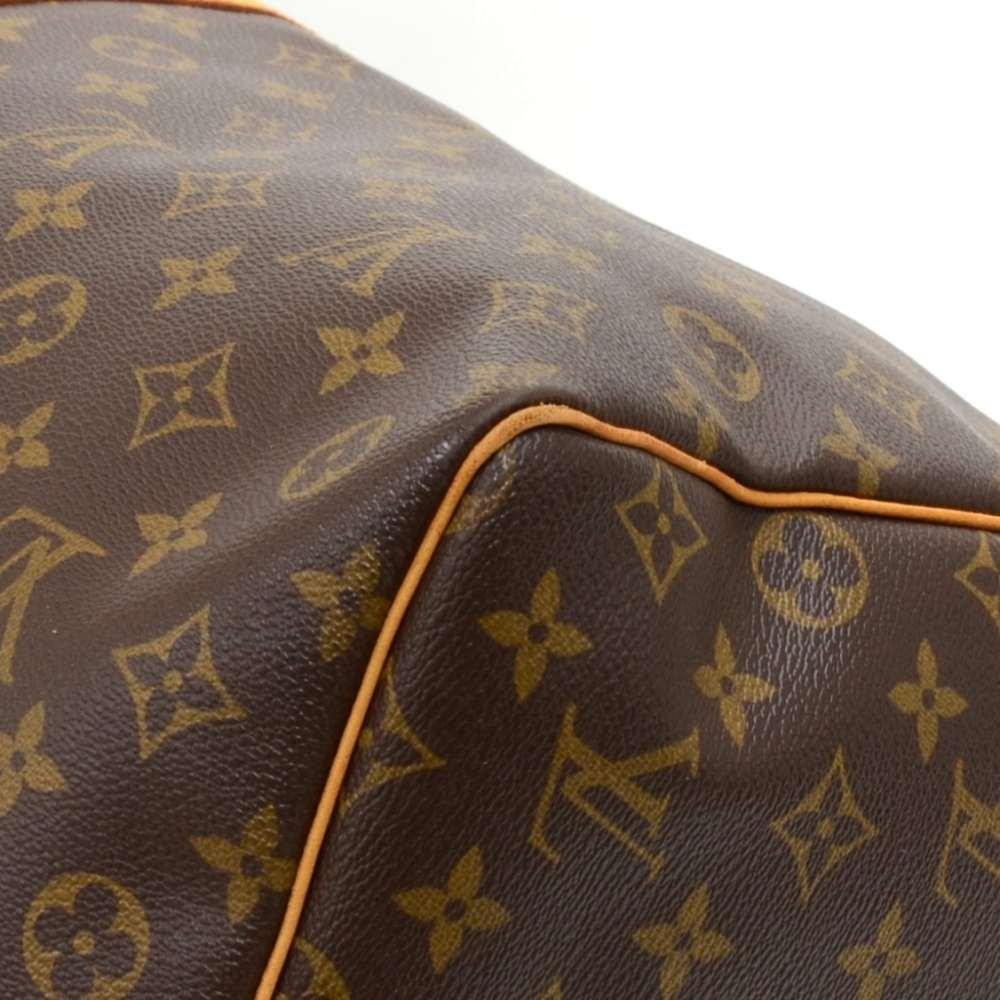 Louis Vuitto Keepall 60 Bandouliere Monogram Canvas Travel Bag with Strap