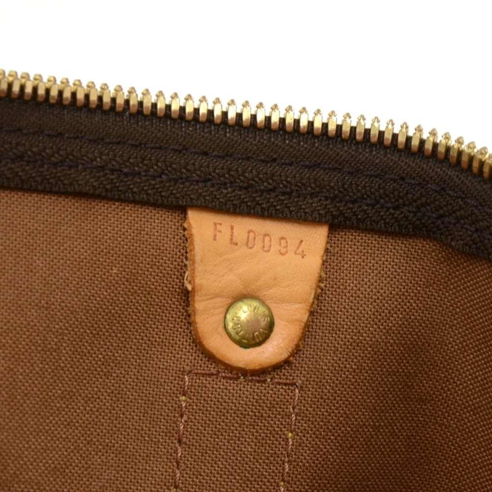 Louis Vuitto Keepall 60 Bandouliere Monogram Canvas Travel Bag with Strap