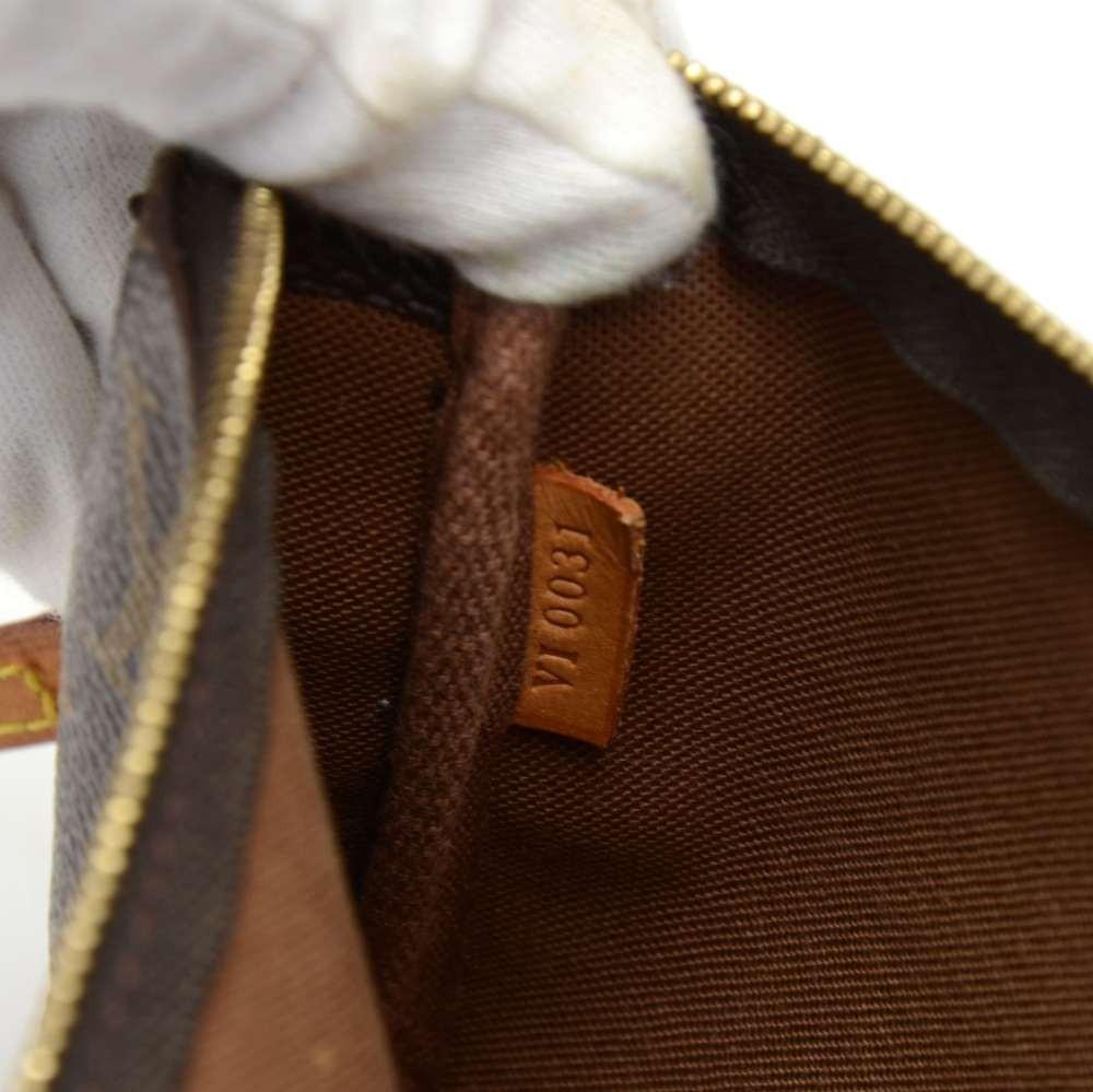 Louis Vuitto Pochette Accessoires Monogram Canvas Evening Bag with Long Strap
