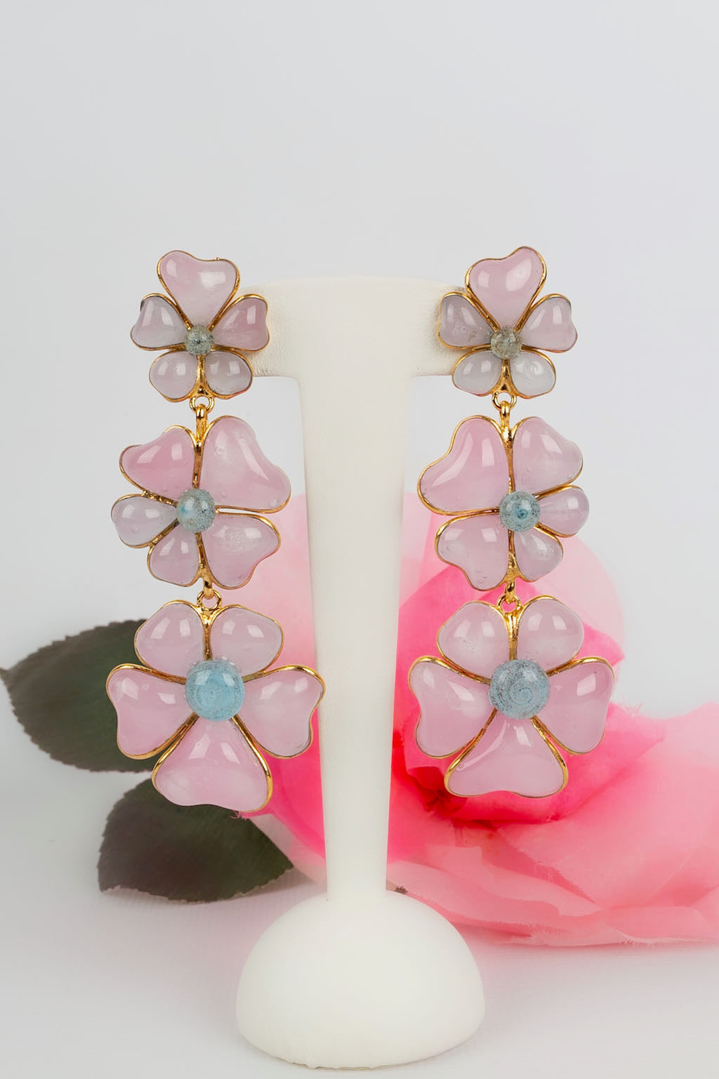 Boucles d'oreilles fleurs Augustine