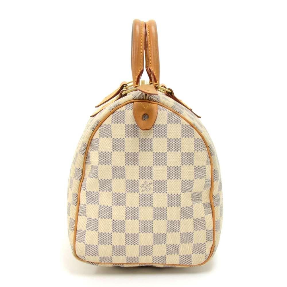 Louis Vuitto Speedy 30 Damier Azur Canvas City Handbag