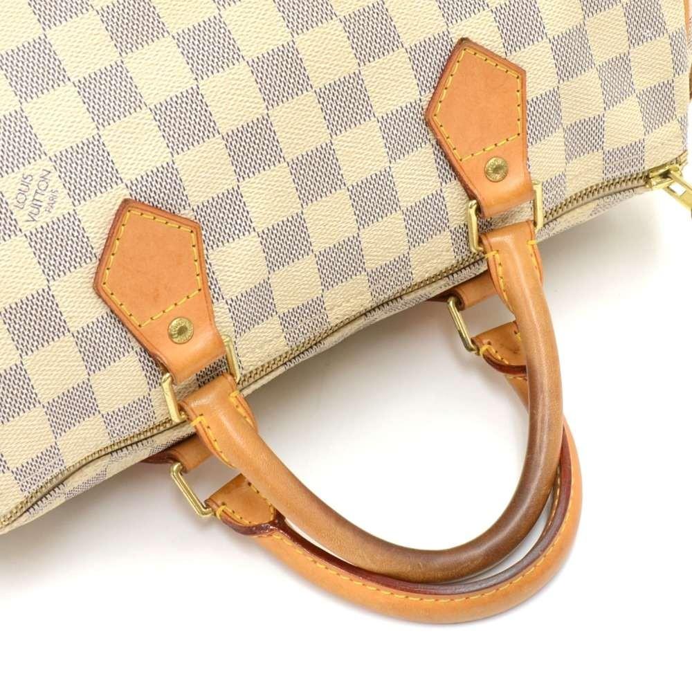 Louis Vuitto Speedy 30 Damier Azur Canvas City Handbag