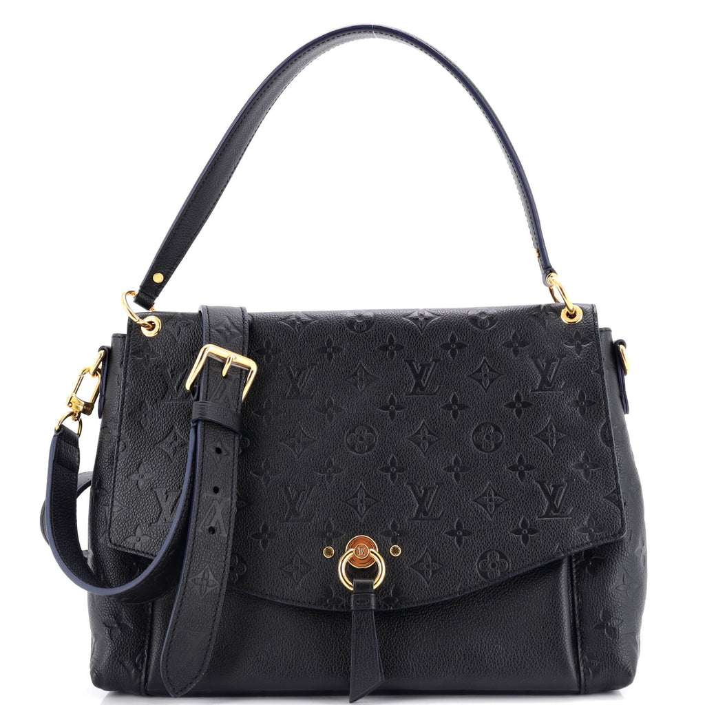 Louis Vuitton Blanche Handbag Monogram Empreinte Leather MM