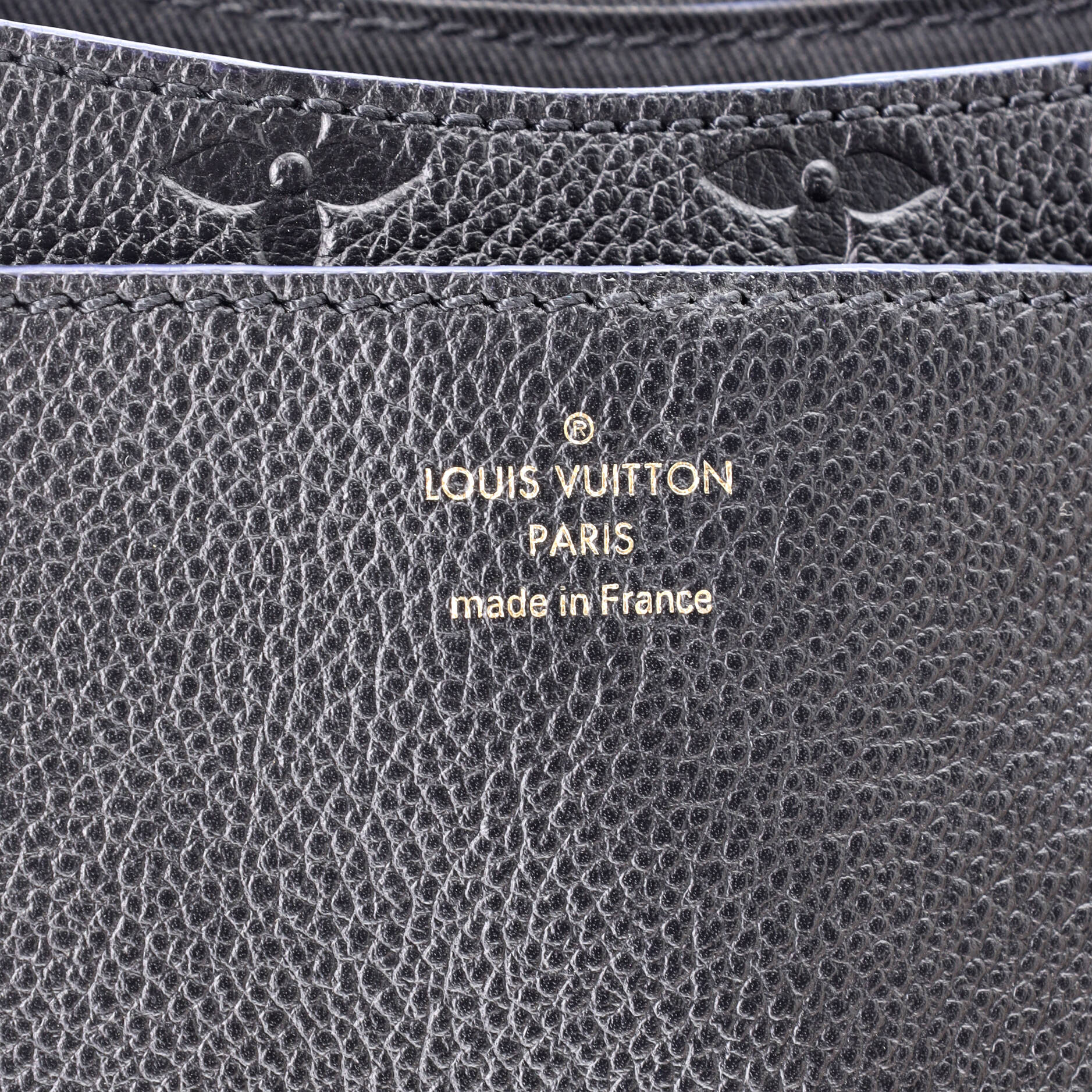 Louis Vuitton Blanche Handbag Monogram Empreinte Leather MM