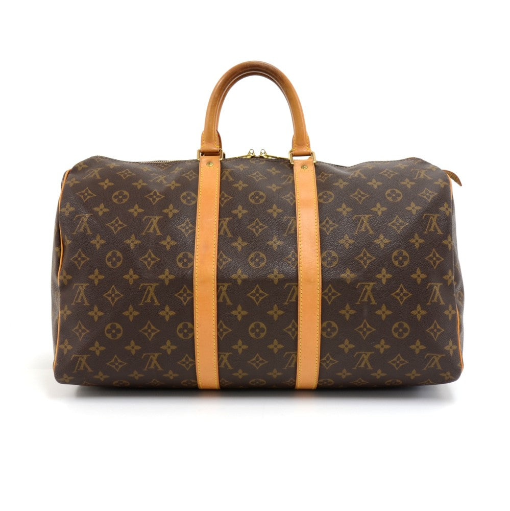 Louis Vuitto Keepall 45 Monogram Canvas Travel Bag
