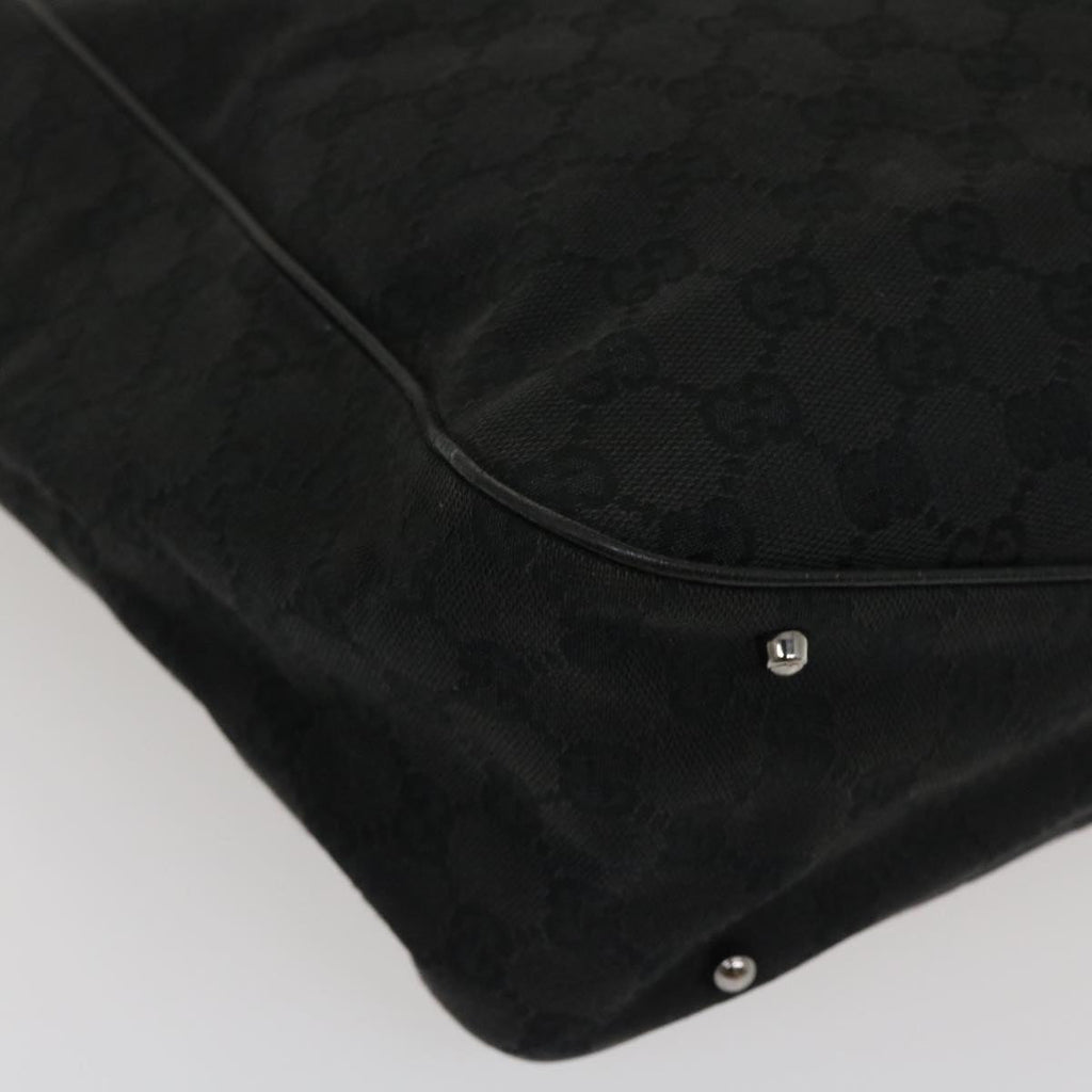 GUCCI GG Canvas Shoulder Bag Black 29778