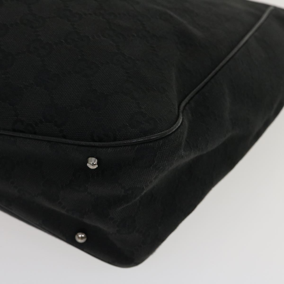 GUCCI GG Canvas Shoulder Bag Black 29778