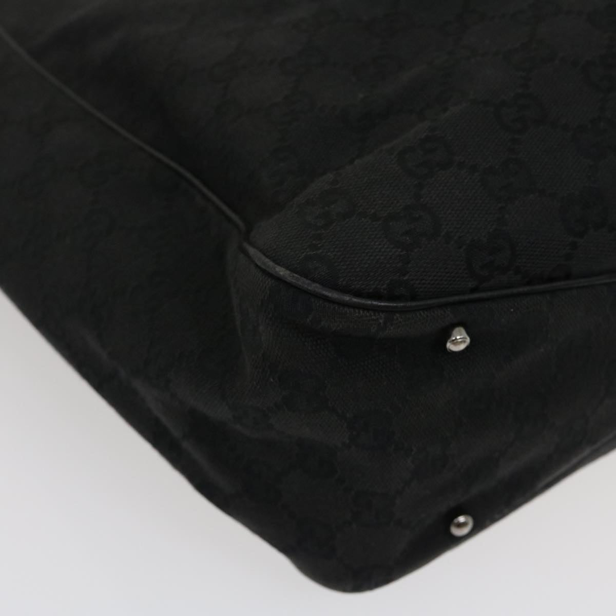 GUCCI GG Canvas Shoulder Bag Black 29778