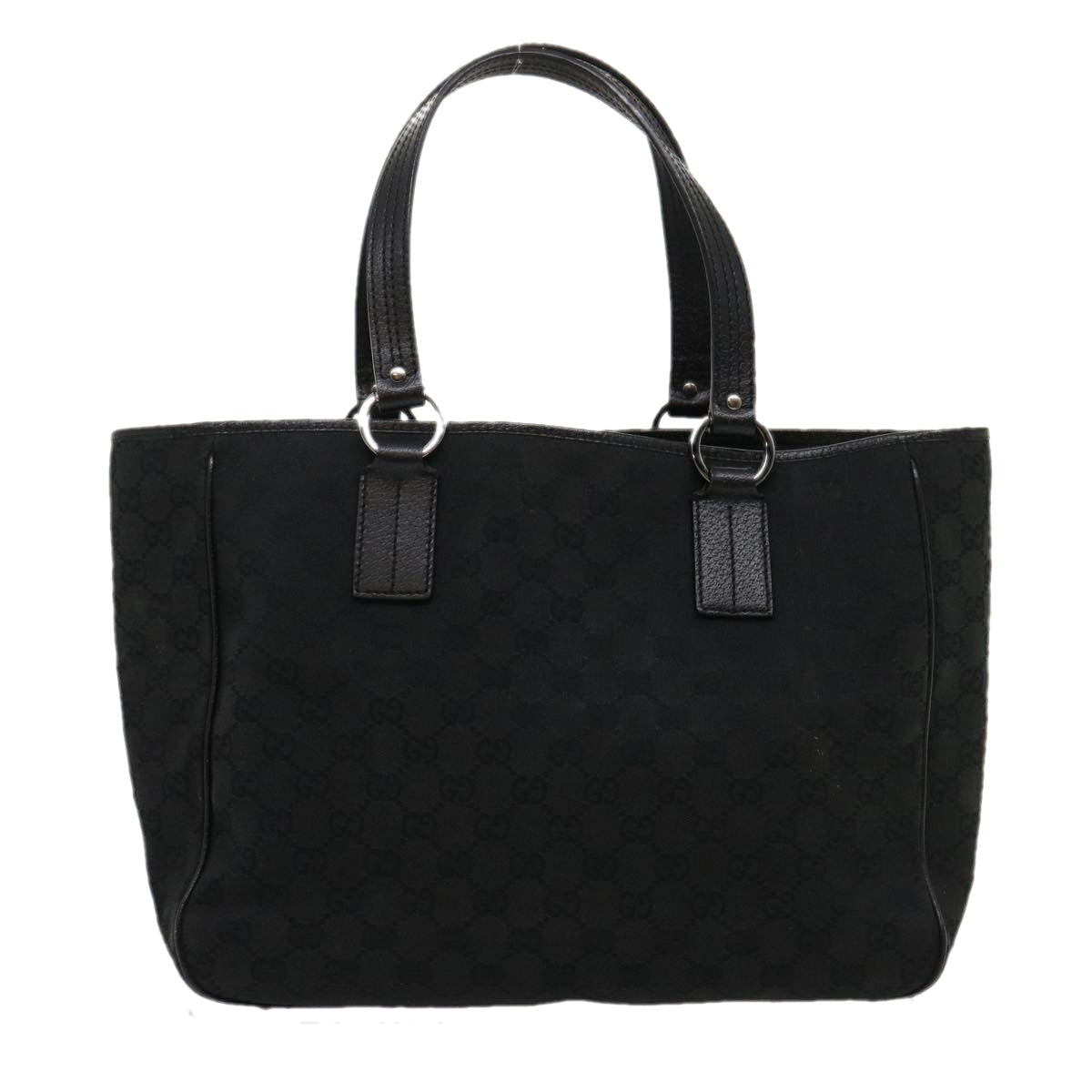 GUCCI GG Canvas Shoulder Bag Black 29778