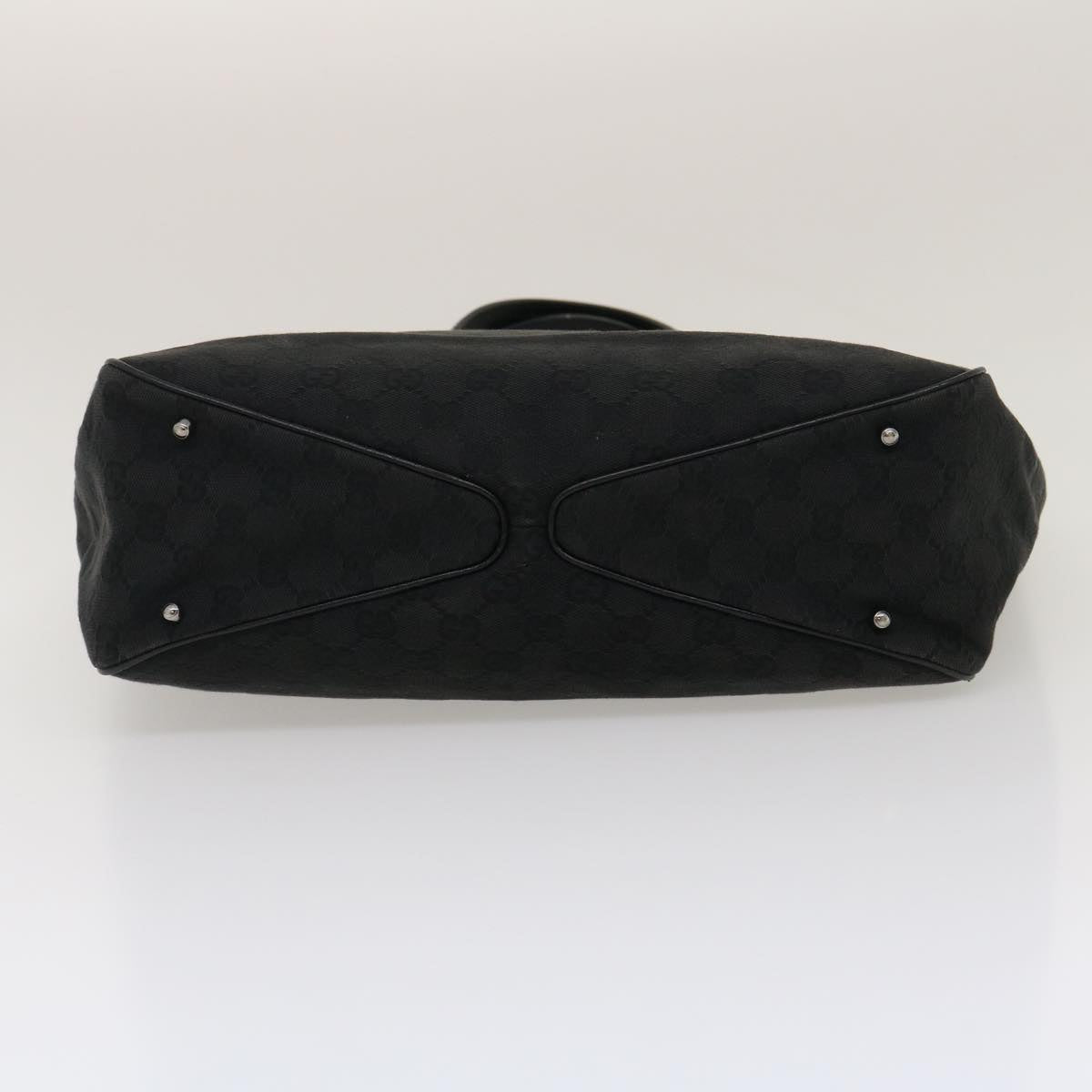 GUCCI GG Canvas Shoulder Bag Black 29778
