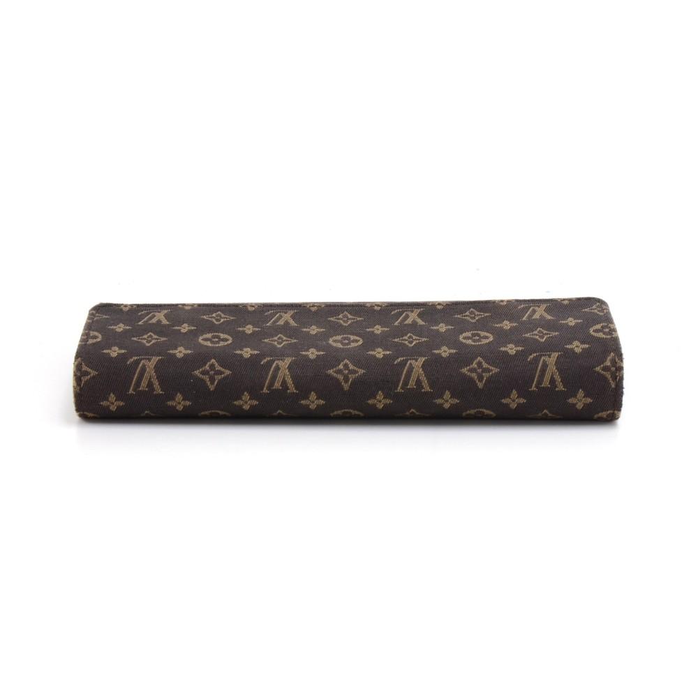 Louis Vuitto Ebene Mini Lin Monogram Canvas Bifold Wallet