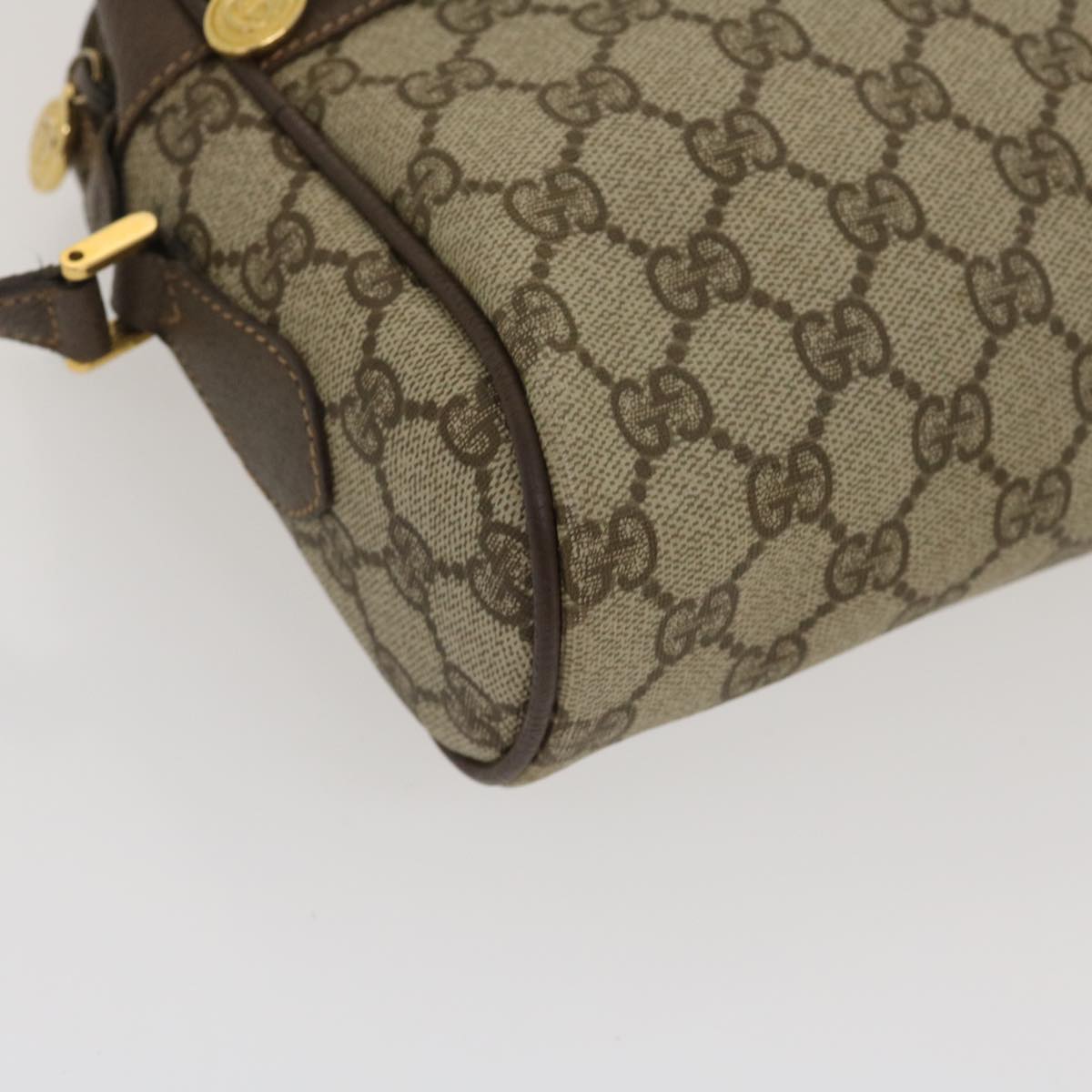 GUCCI Web Sherry Line GG Canvas Shoulder Bag Beige Red Green 29796