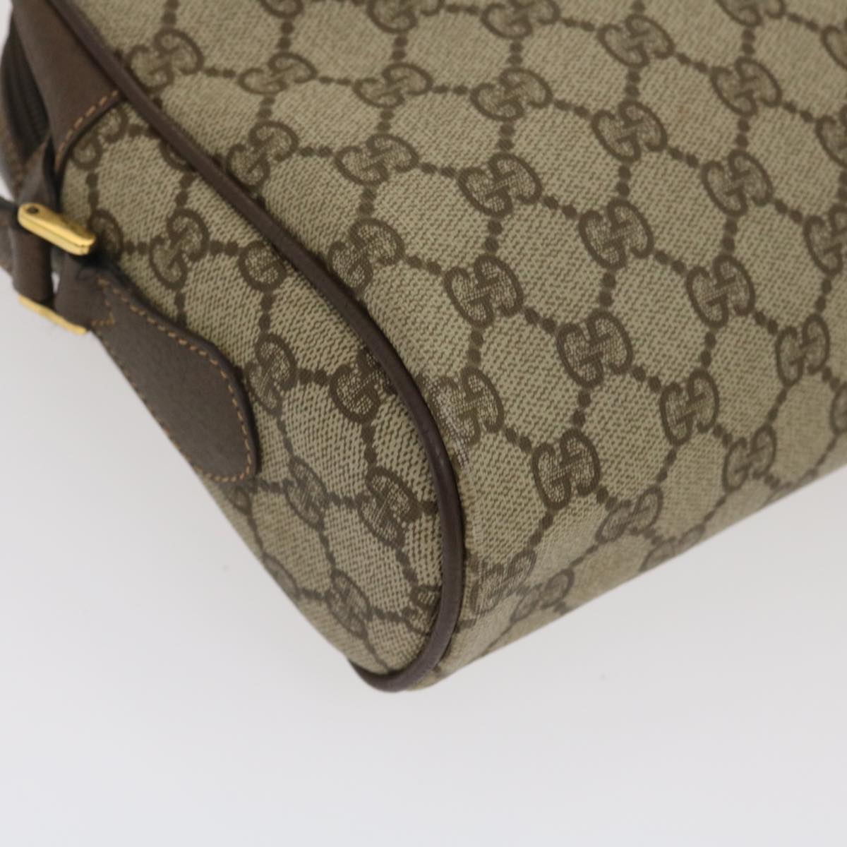 GUCCI Web Sherry Line GG Canvas Shoulder Bag Beige Red Green 29796