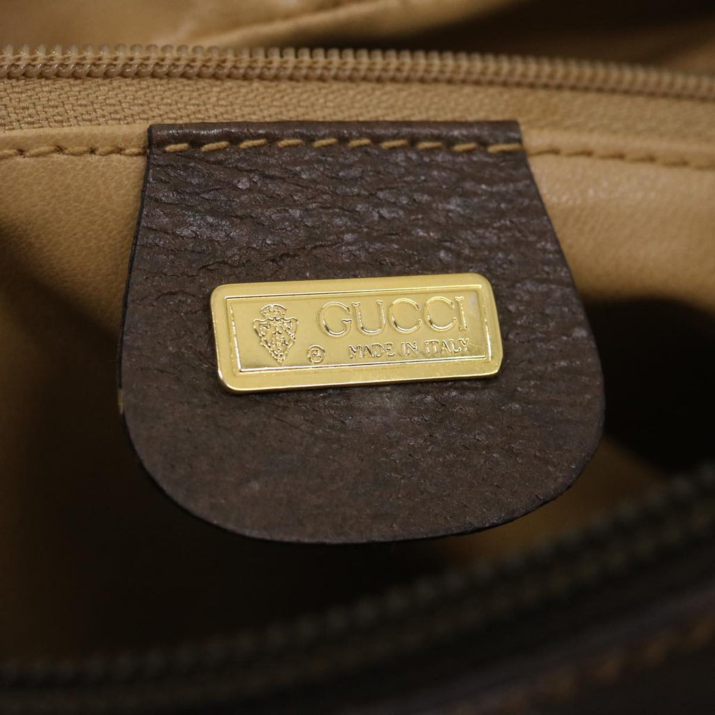 GUCCI Web Sherry Line GG Canvas Shoulder Bag Beige Red Green 29796