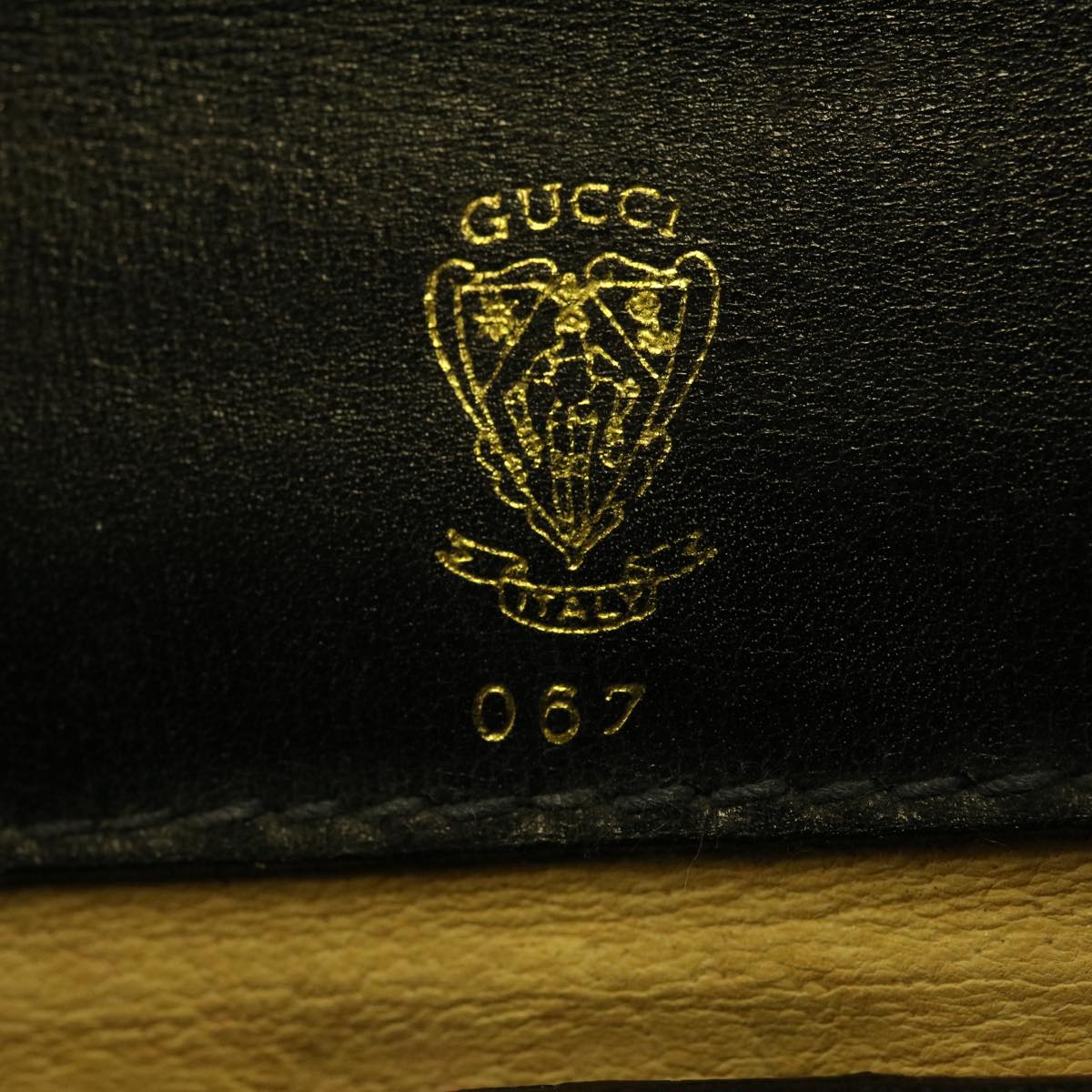 GUCCI Micro GG Canvas Clutch Bag Navy 29798