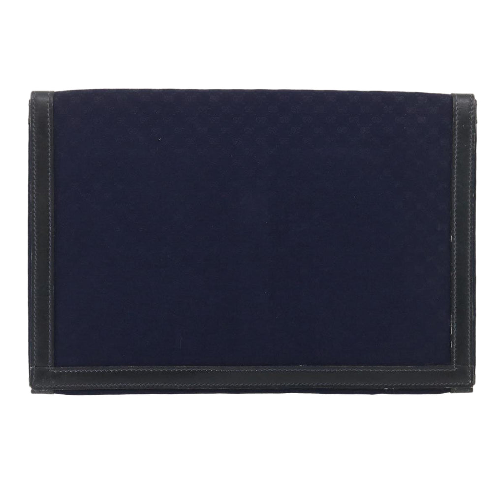 GUCCI Micro GG Canvas Clutch Bag Navy 29798