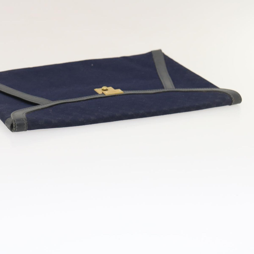 GUCCI Micro GG Canvas Clutch Bag Navy 29798
