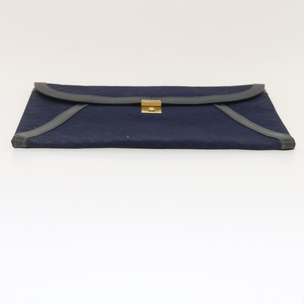 GUCCI Micro GG Canvas Clutch Bag Navy 29798