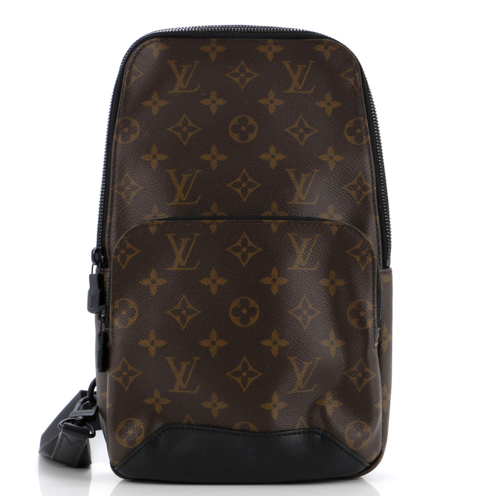 Louis Vuitton Avenue Sling Bag Macassar Monogram Canvas