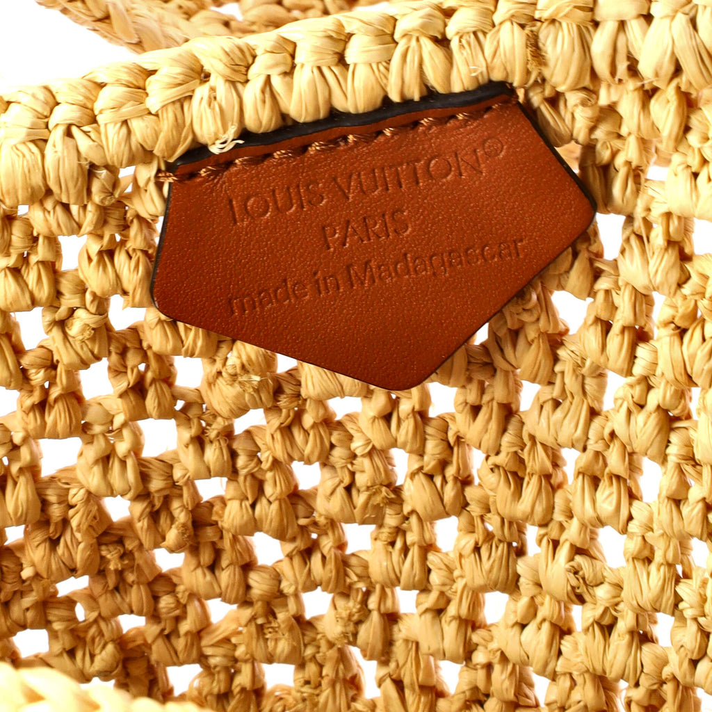 Louis Vuitton OnTheGo Tote Crochet Raffia with Leather MM