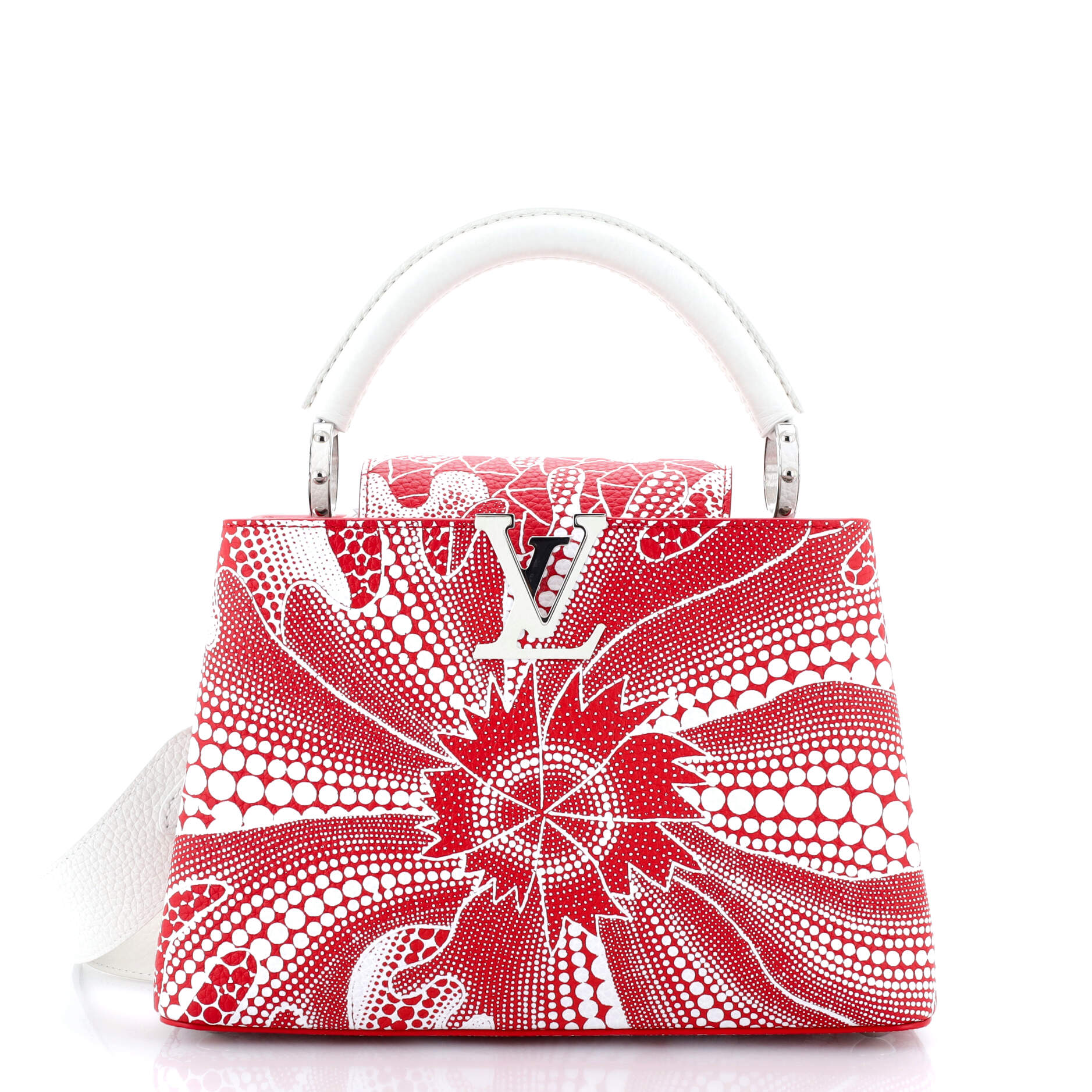 Louis Vuitton Capucines Bag Yayoi Kusama Flower Infinity Dots Taurillon Leather BB