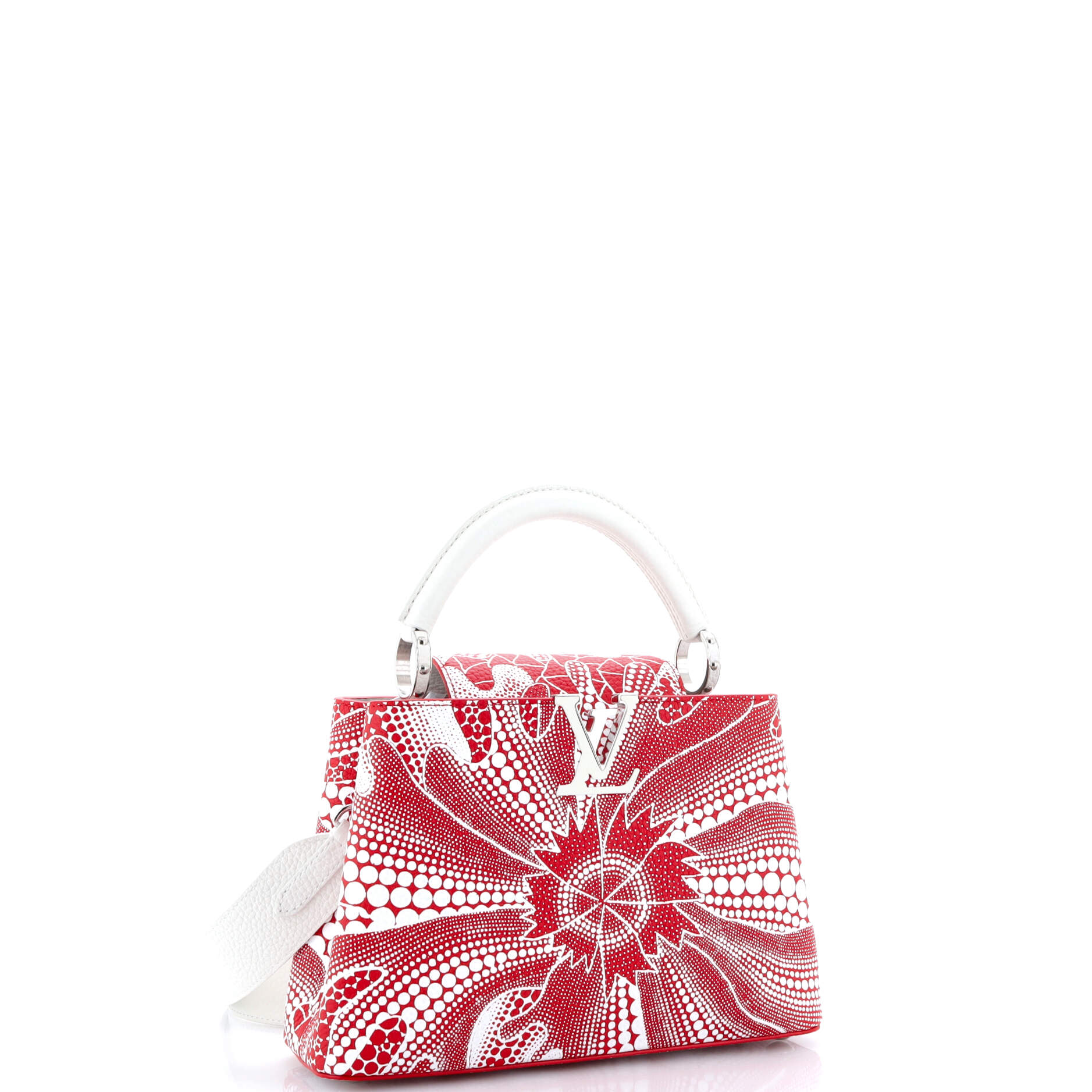 Louis Vuitton Capucines Bag Yayoi Kusama Flower Infinity Dots Taurillon Leather BB