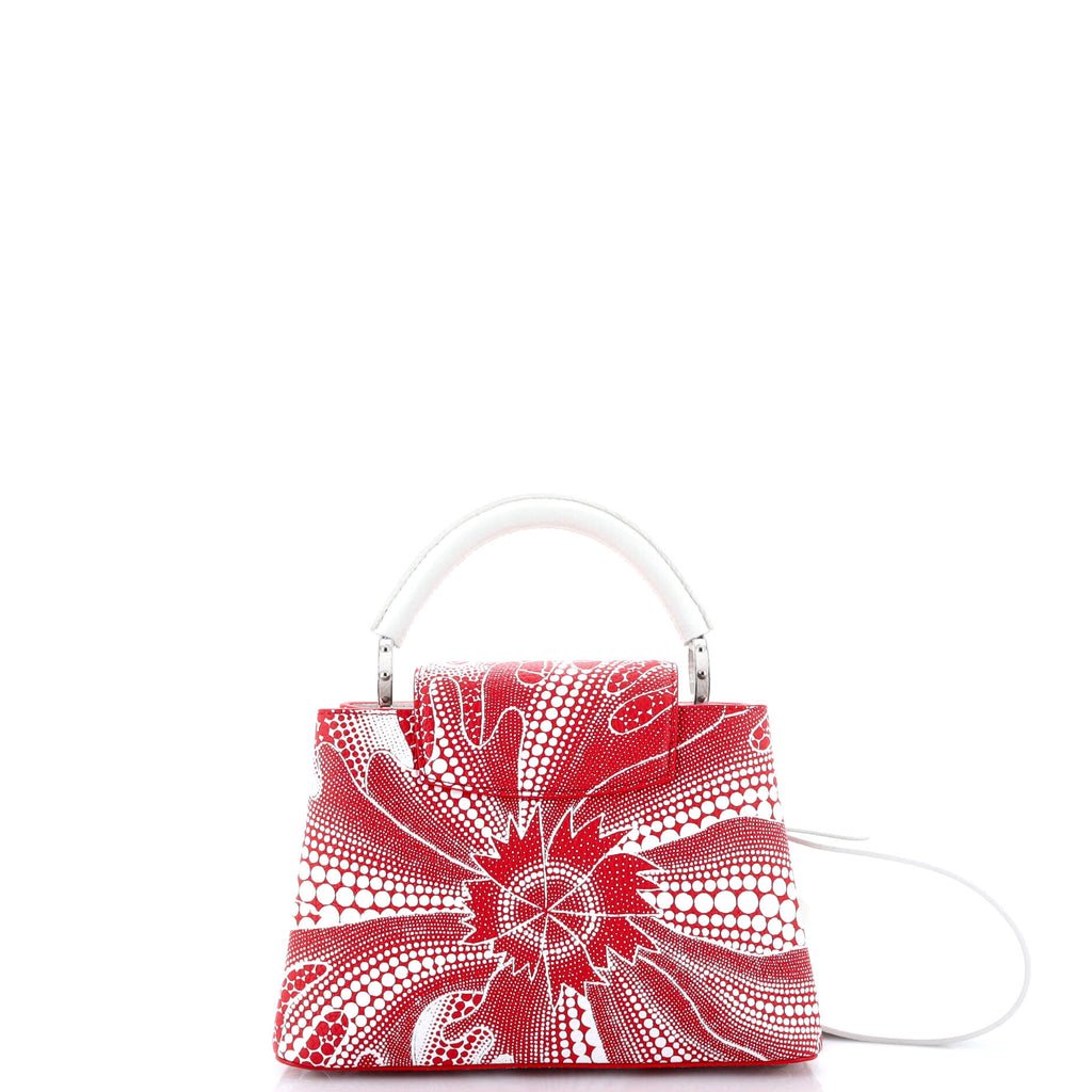 Louis Vuitton Capucines Bag Yayoi Kusama Flower Infinity Dots Taurillon Leather BB