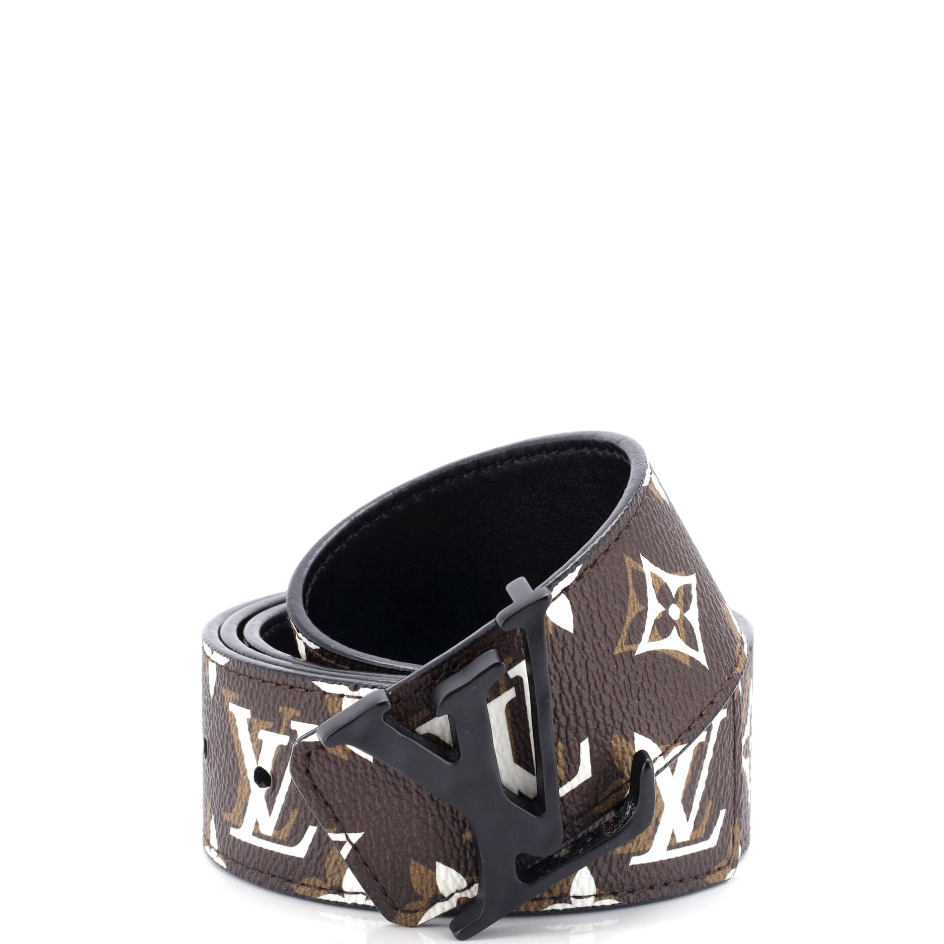 Louis Vuitton LV Shape Reversible Belt Monogram Canvas Medium 100