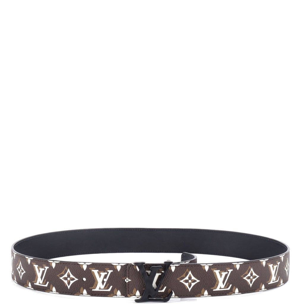 Louis Vuitton LV Shape Reversible Belt Monogram Canvas Medium 100